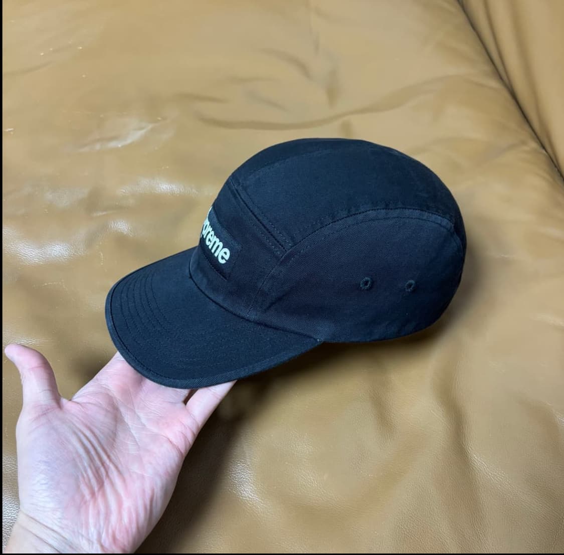 슈프림 캠프캡 모자 박스로고 블랙 상품이미지4