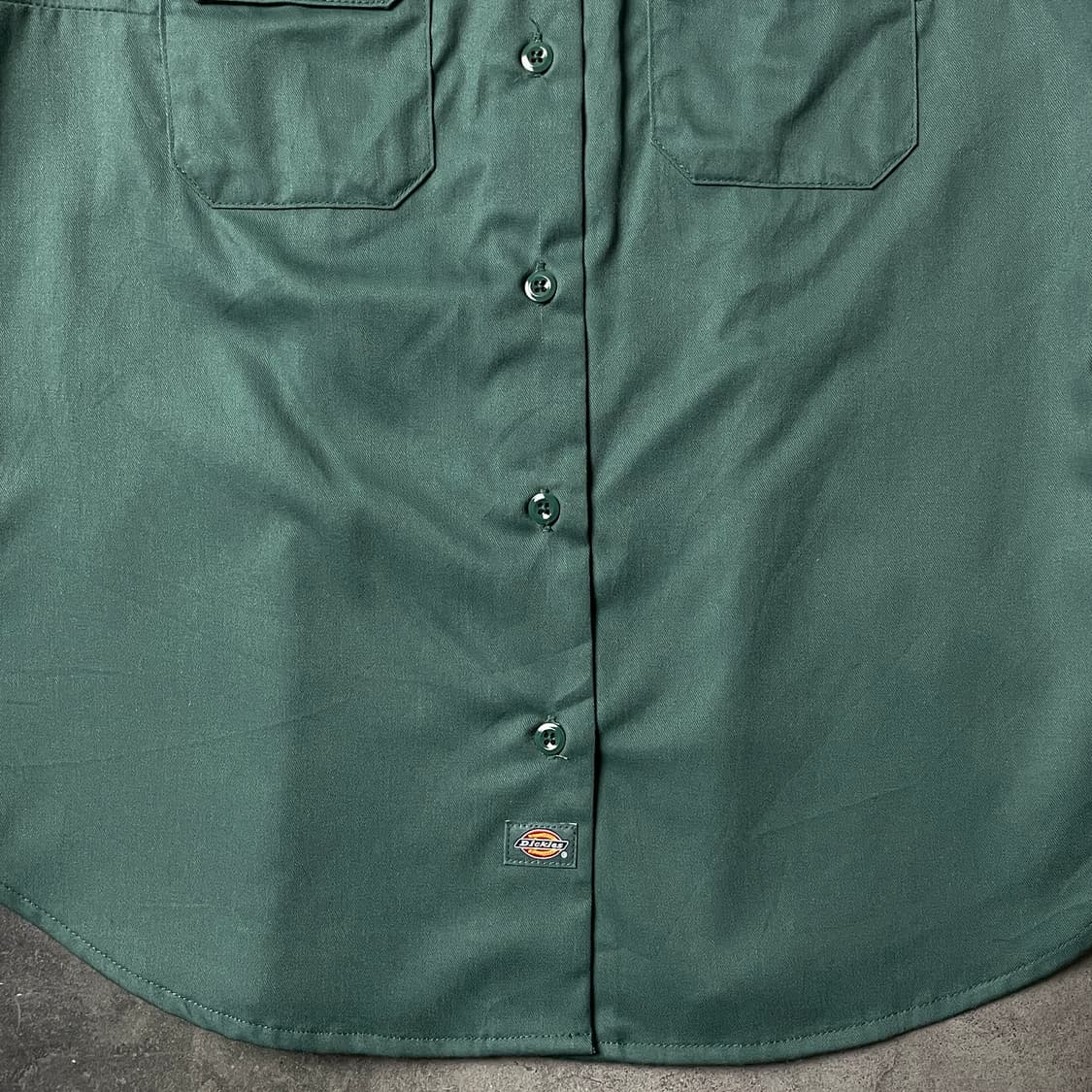 DICKIES 디키즈 빈티지 그린 플랩포켓 반팔 워크 셔츠 A01031 상품이미지4