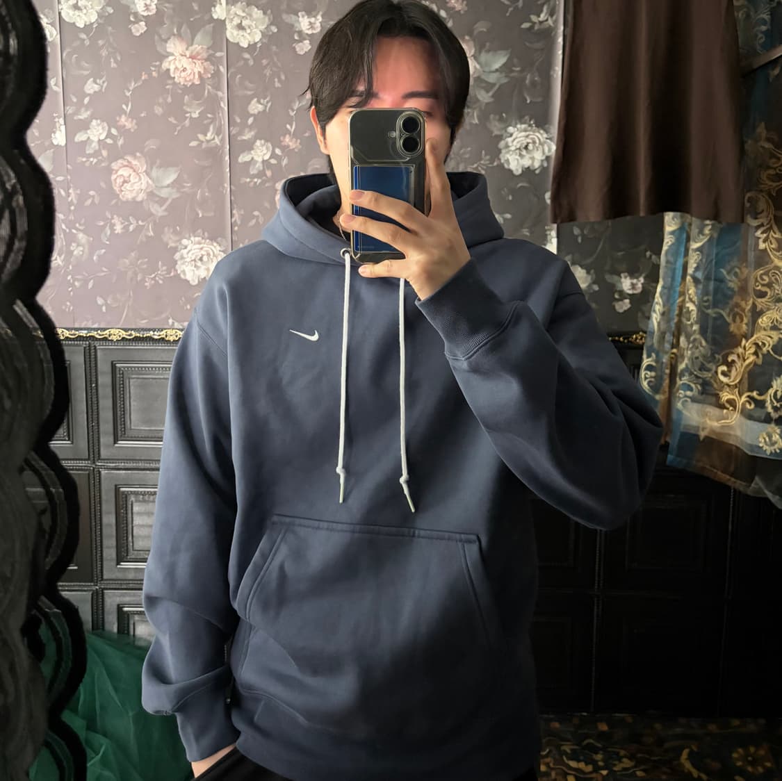 a211) 나이키 스우시 기모 후드티 상품이미지1