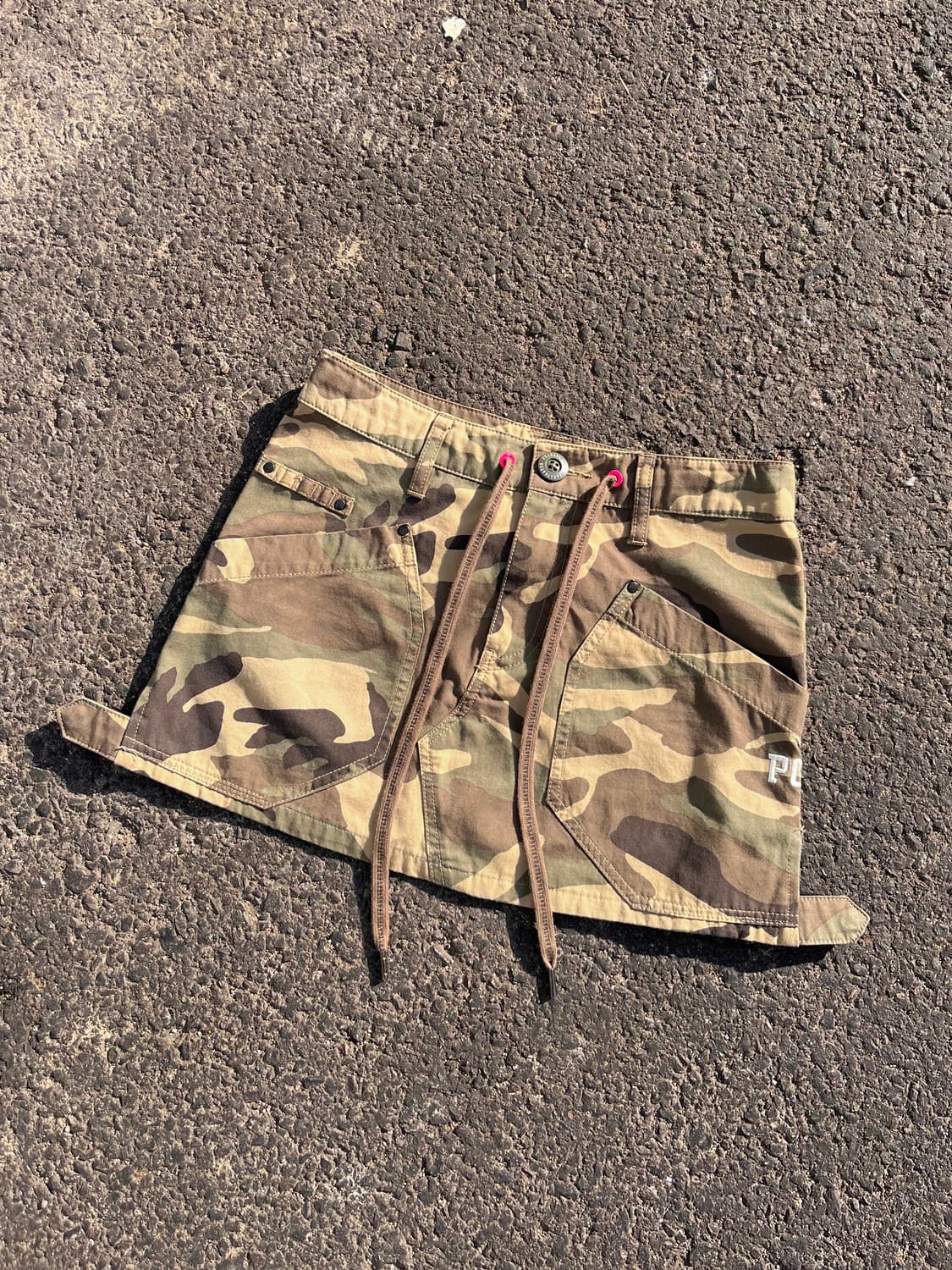 Pearly Gates 카모 패턴 미니 스커트 상품이미지1