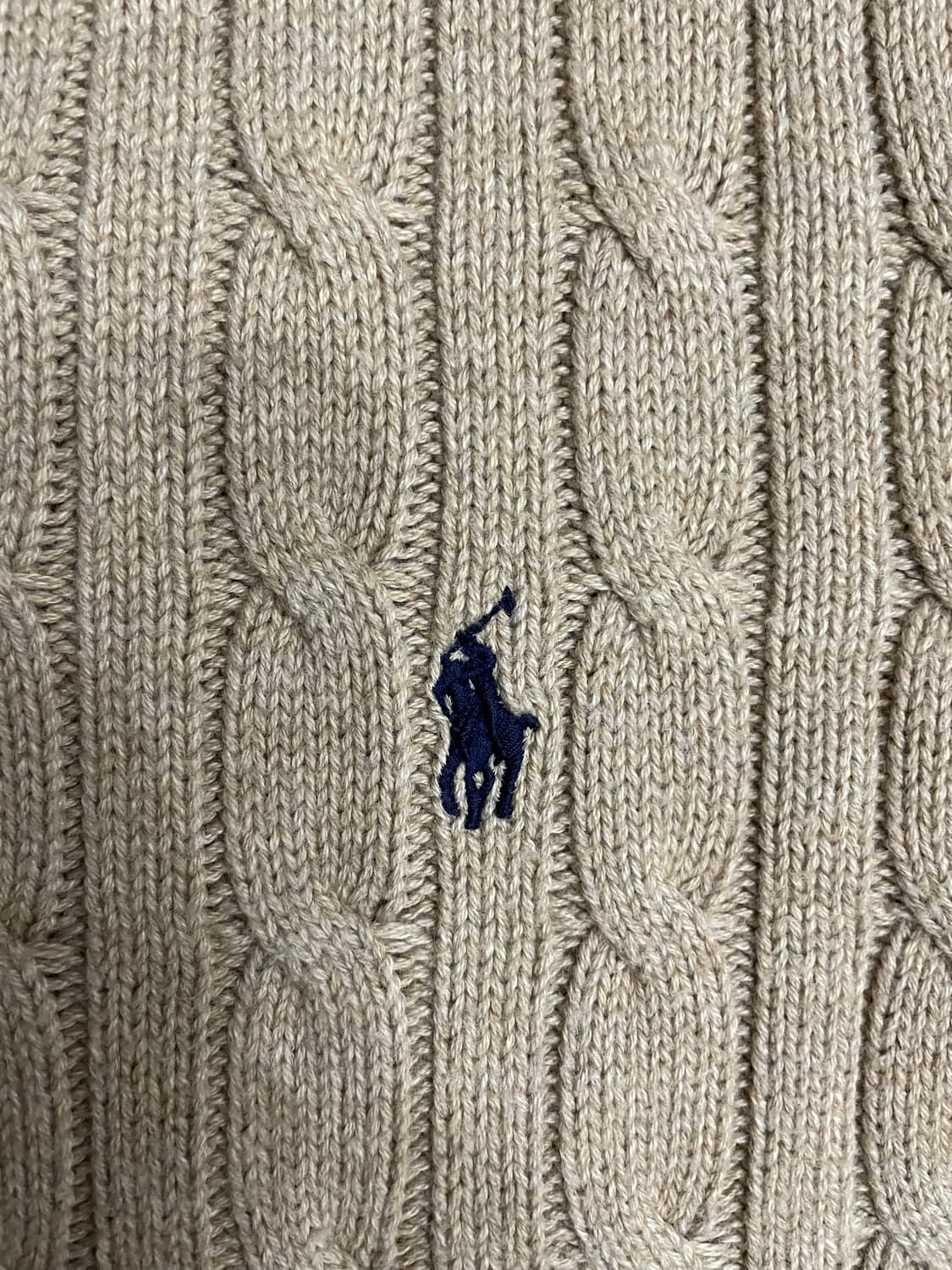 폴로 랄프로렌 베이지 케이블 코튼 니트 스웨터 상품이미지5