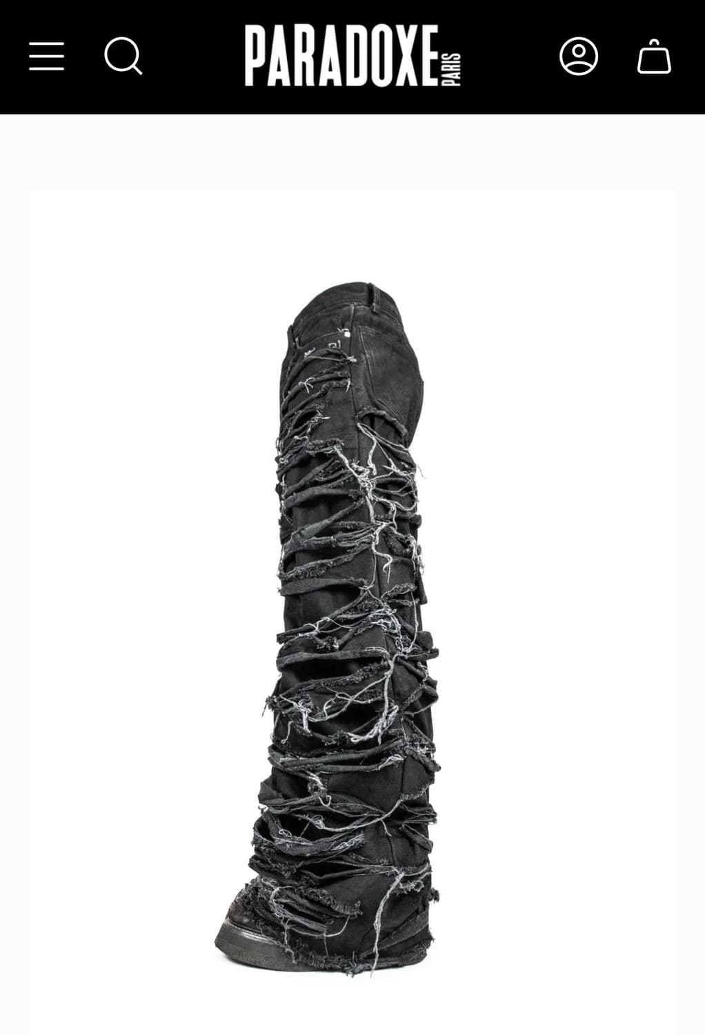 REAPER JEANS BAGGY BLACK DENIM 상품이미지2