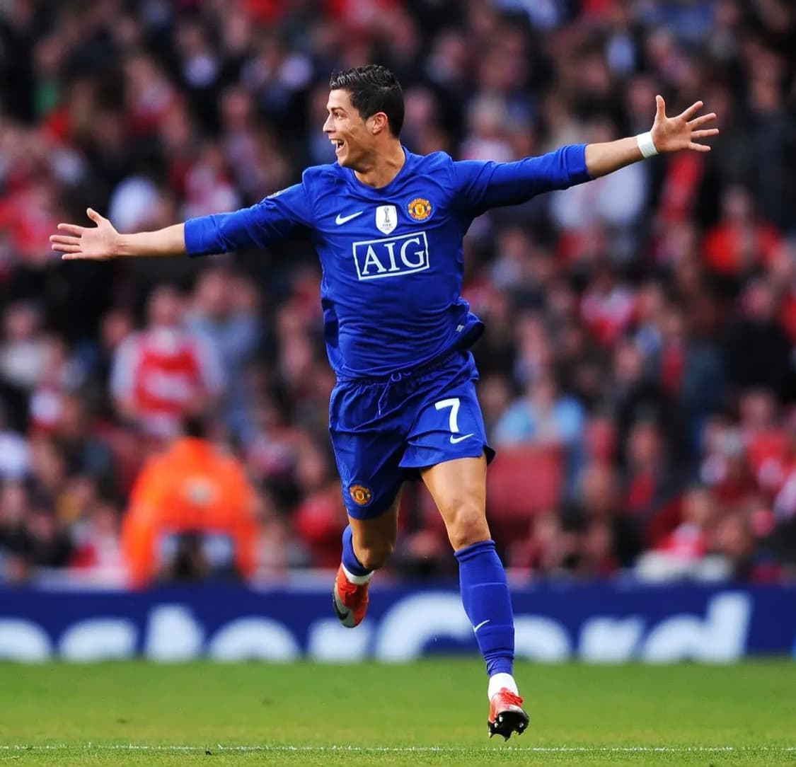 08-09 맨유 써드 챔스버전 호날두 긴팔 유니폼 L 상품이미지8