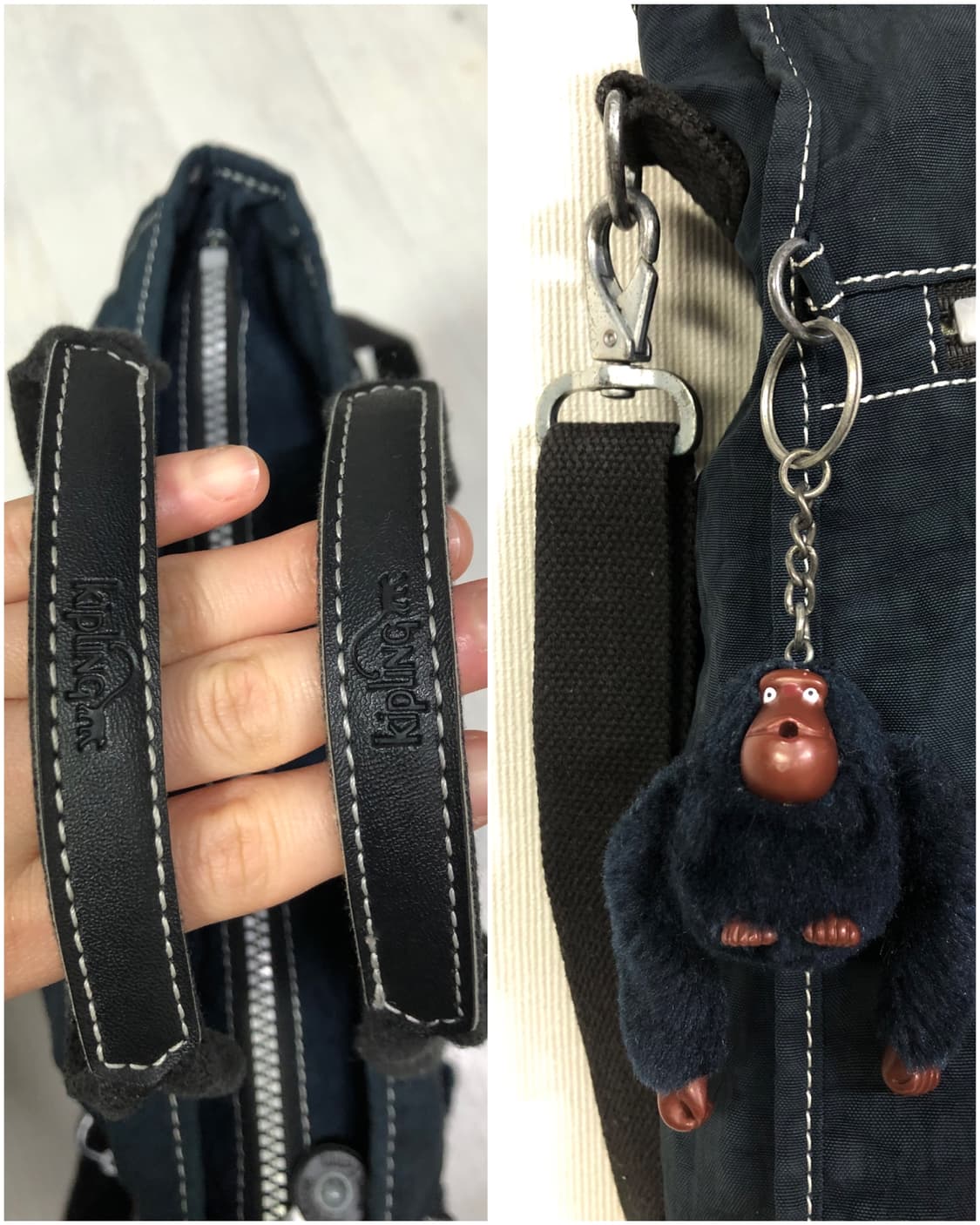 키플링 4포켓 사각 크로스백 토트백 서류가방 보조가방 _ 네이비 상품이미지6