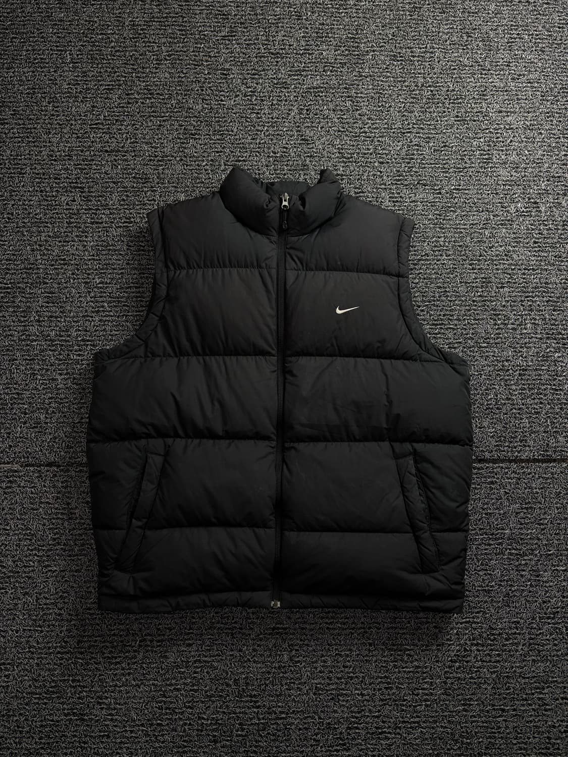 00s 나이키 스우시로고 블랙 올드스쿨 다운 패딩 조끼 1616 상품이미지2