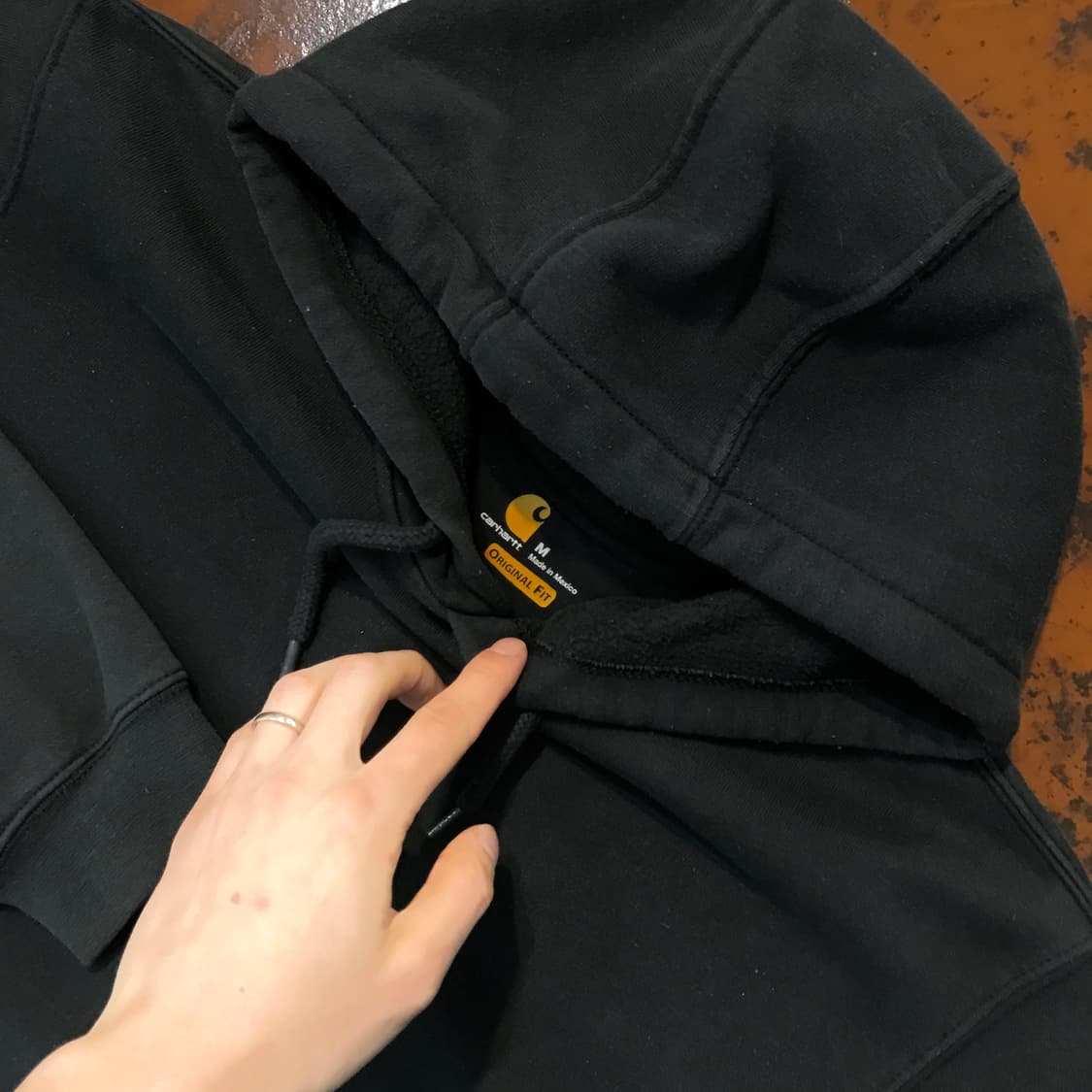 칼하트 에이징 차콜 기모 후디 남성 110 사이즈 상품이미지3