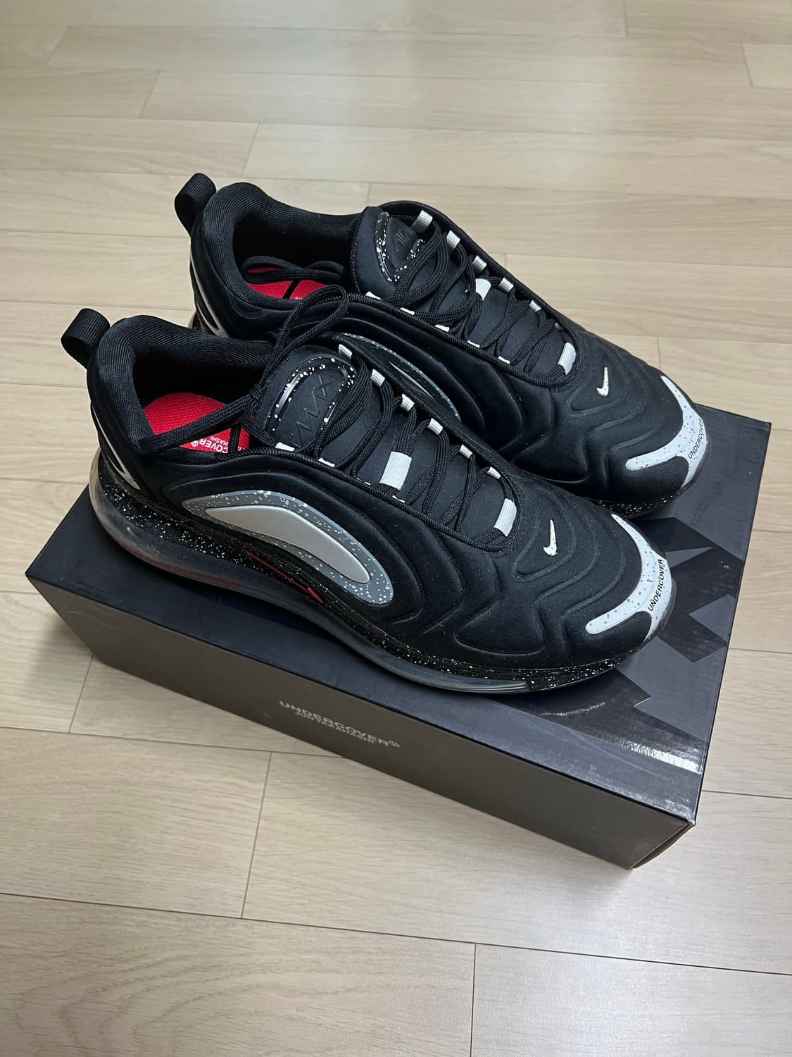 Nike x UNDERCOVER 나이키 에어맥스 720 언더커버 블랙 상품이미지4