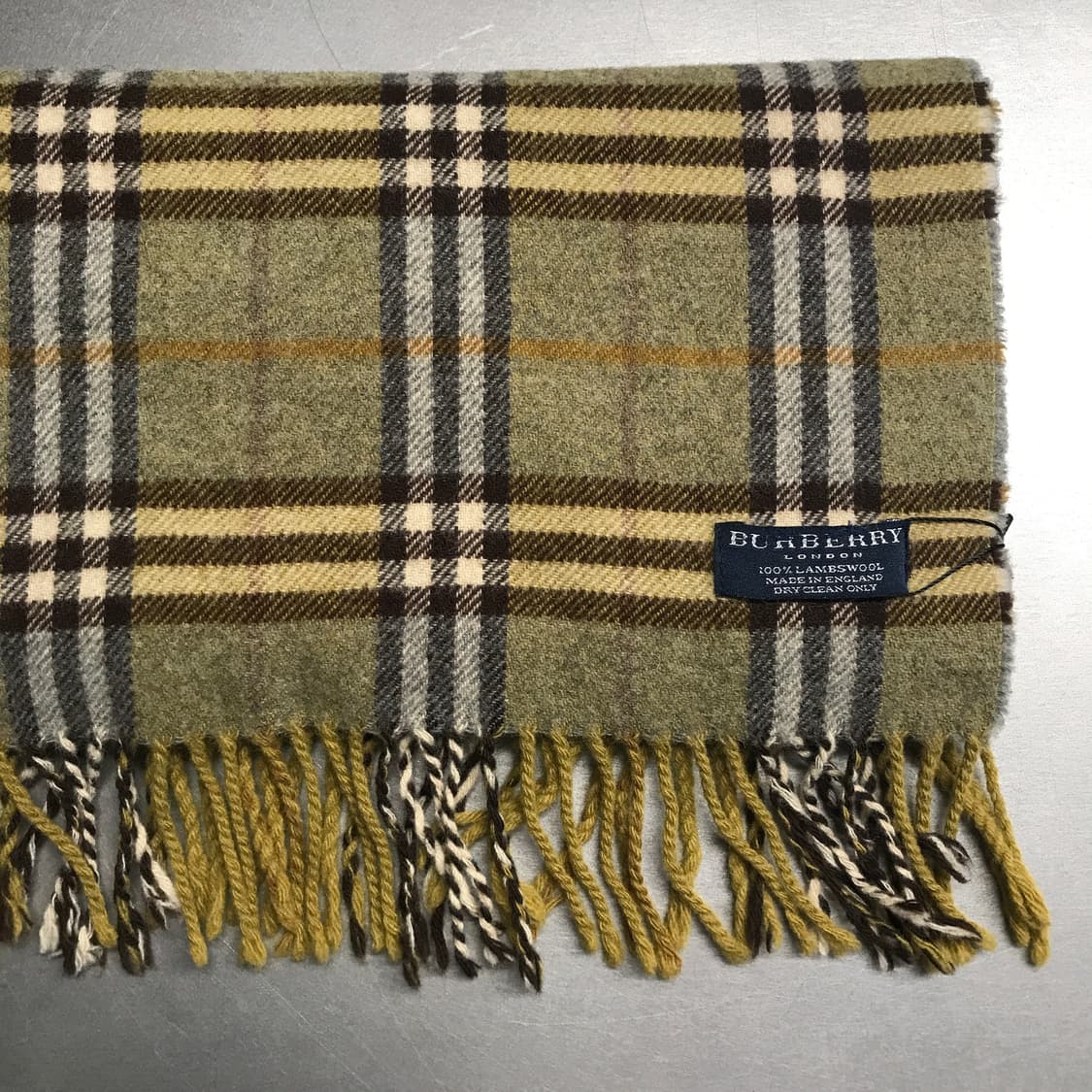 버버리 정품 램스울 머플러 카키 상품이미지3