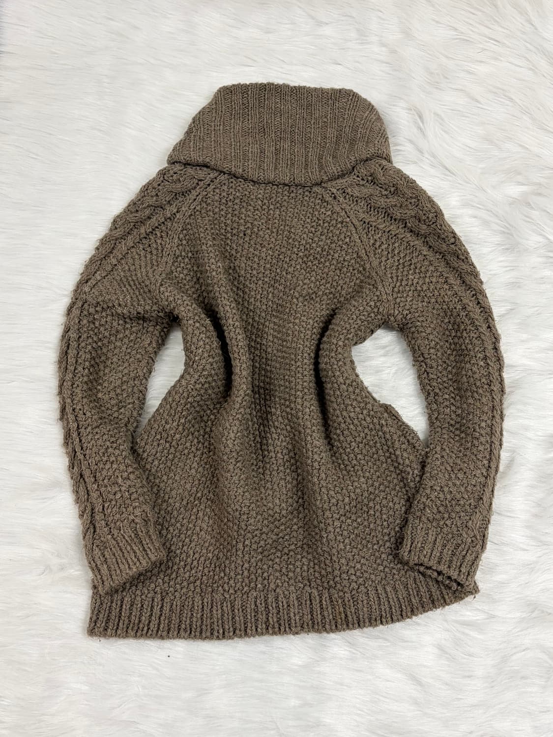 라떼갸루 니트 원피스 꽈배기 가디건 겨울 모리걸 사와코 상품이미지4