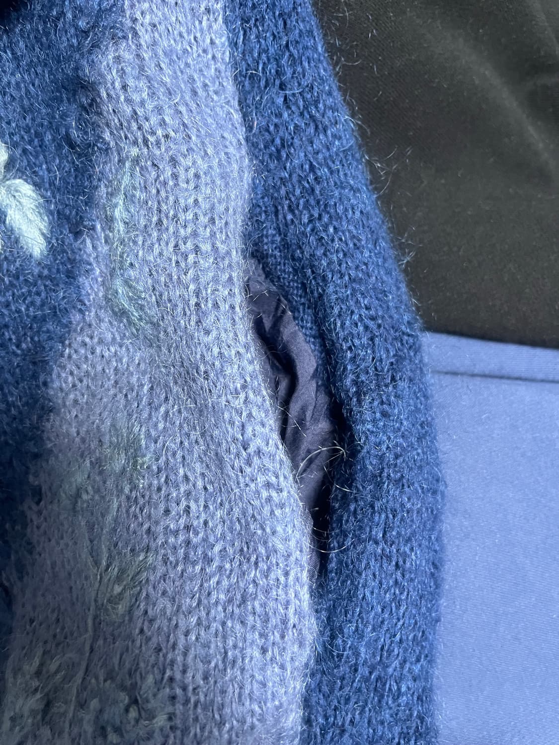 모리걸 패치워크 뜨개 니트 가디건 상품이미지3