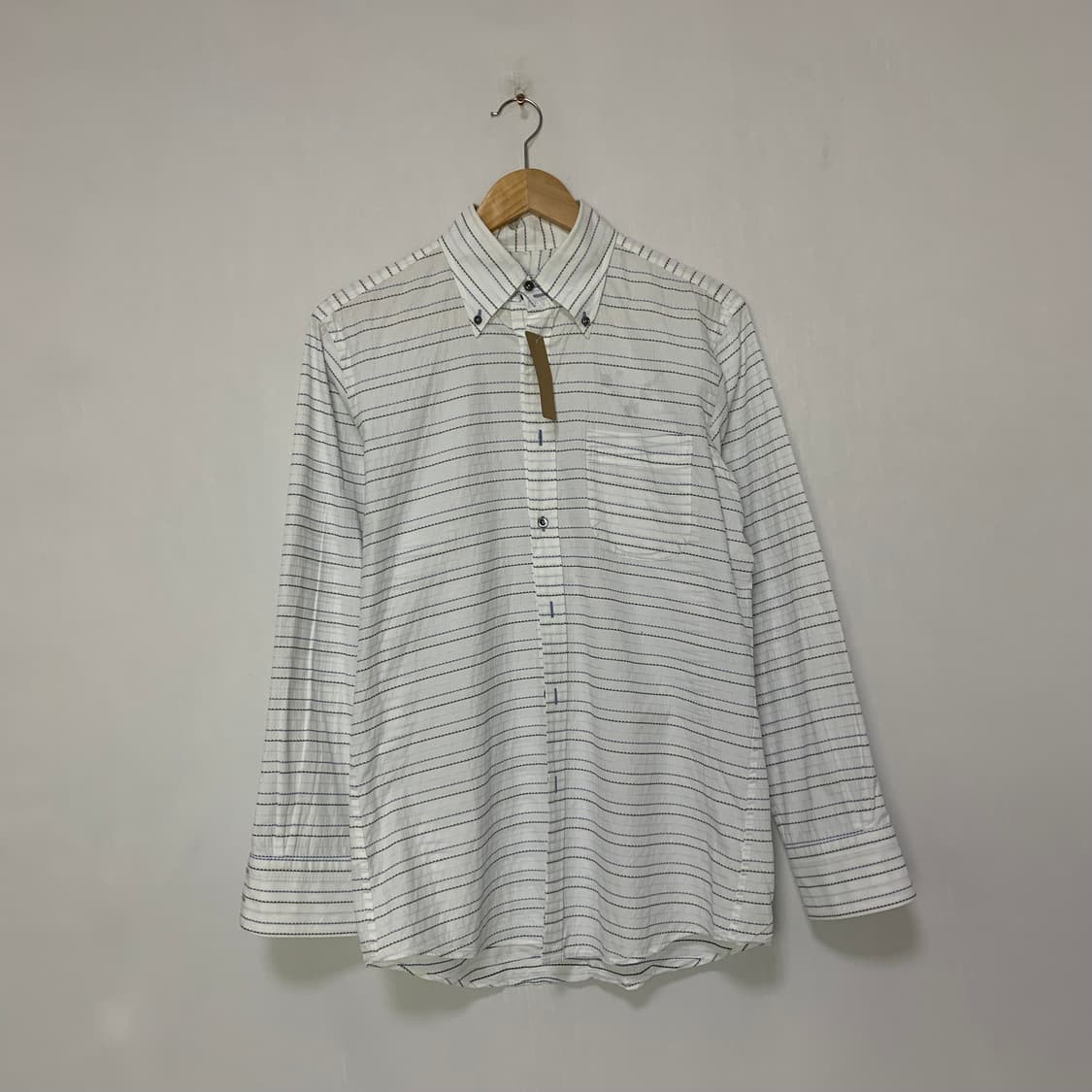 버버리 블랙라벨 스트라이프 긴팔 셔츠 빈티지 남녀공욘 40사이즈 상품이미지1