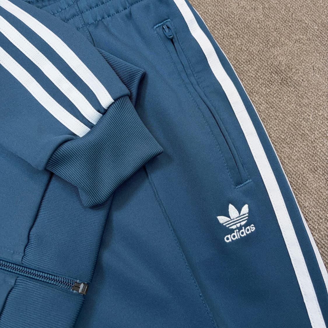 adidas 아디다스 오리지널 우먼스 슈퍼스타 트랙 져지 셋업 s 상품이미지3