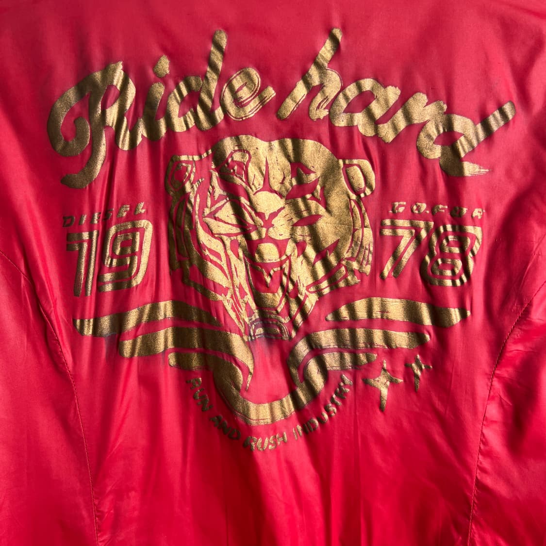 Diesel 디젤 리버시블 카키 퀄팅 봄버 자켓 M 상품이미지10