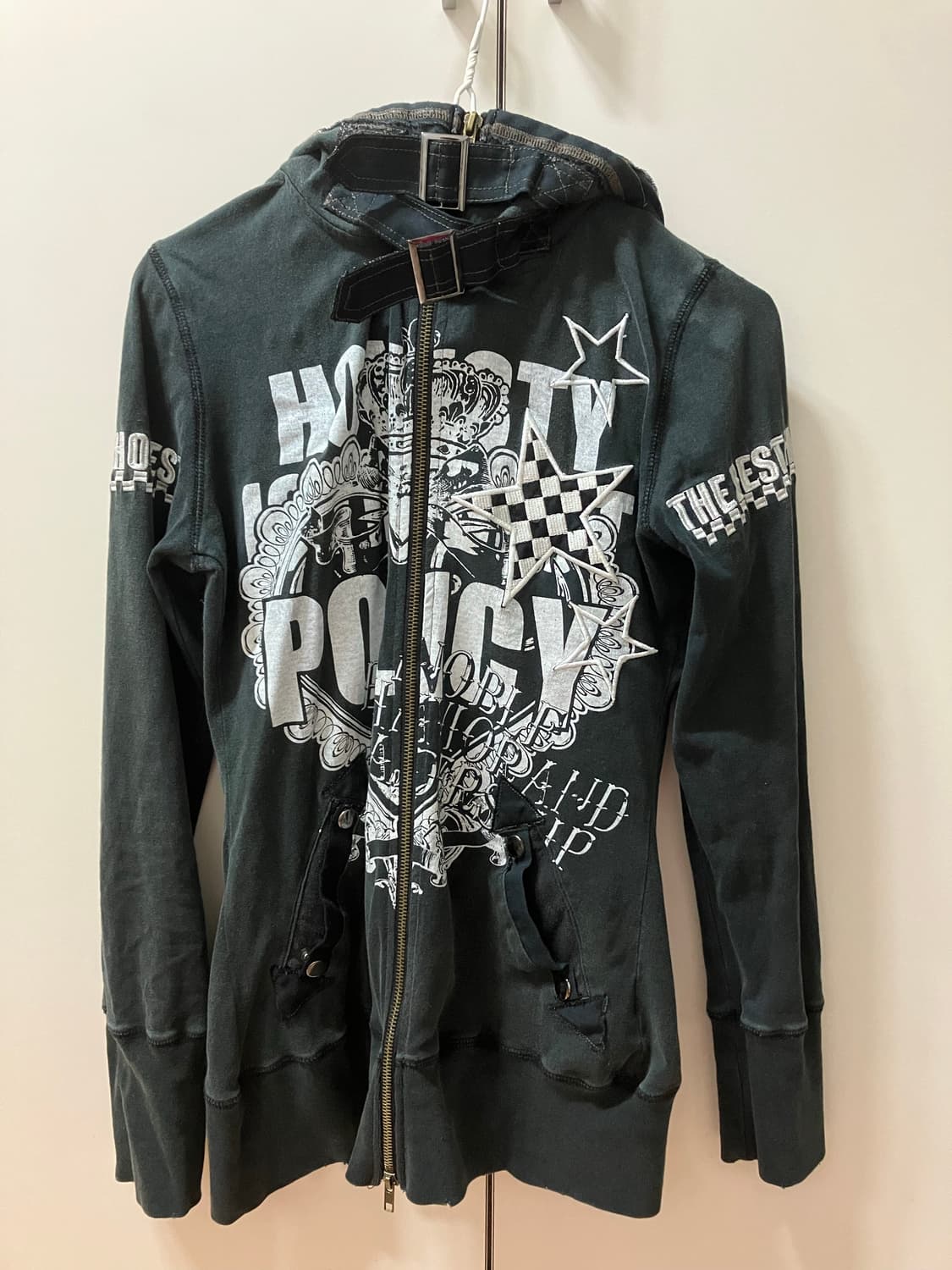 빈티지 후드집업 데스라이즈 데라 상품이미지2