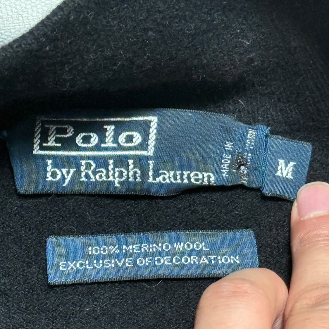 폴로랄프로렌 블랙 반집업 니트 상품이미지4