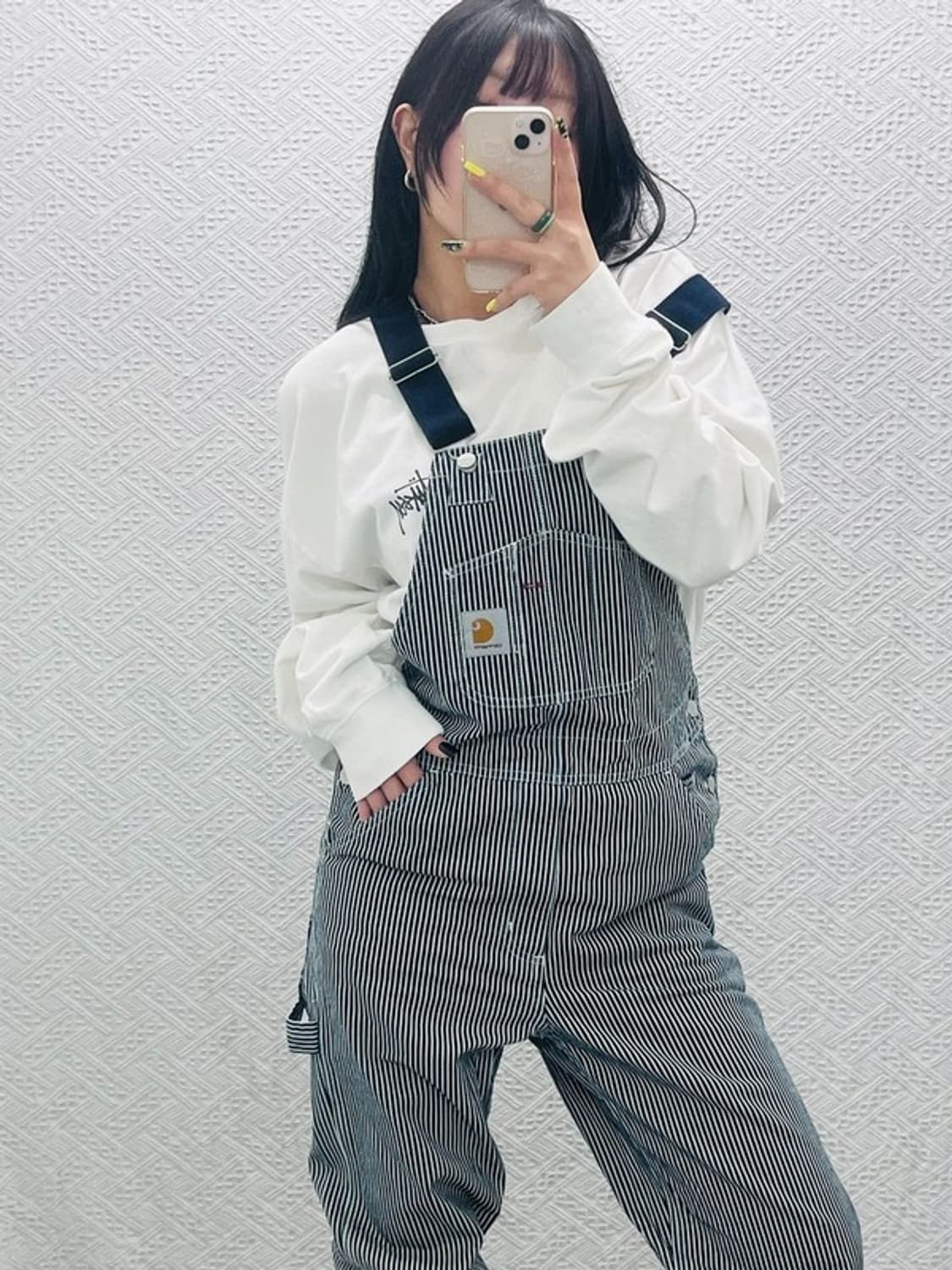 칼하트 윕 빈티지 레트로 스트라이프 멜빵 점프수트 C07550 상품이미지1