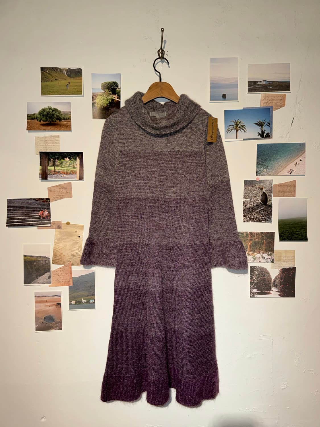 폴라 니트 원피스 상품이미지1