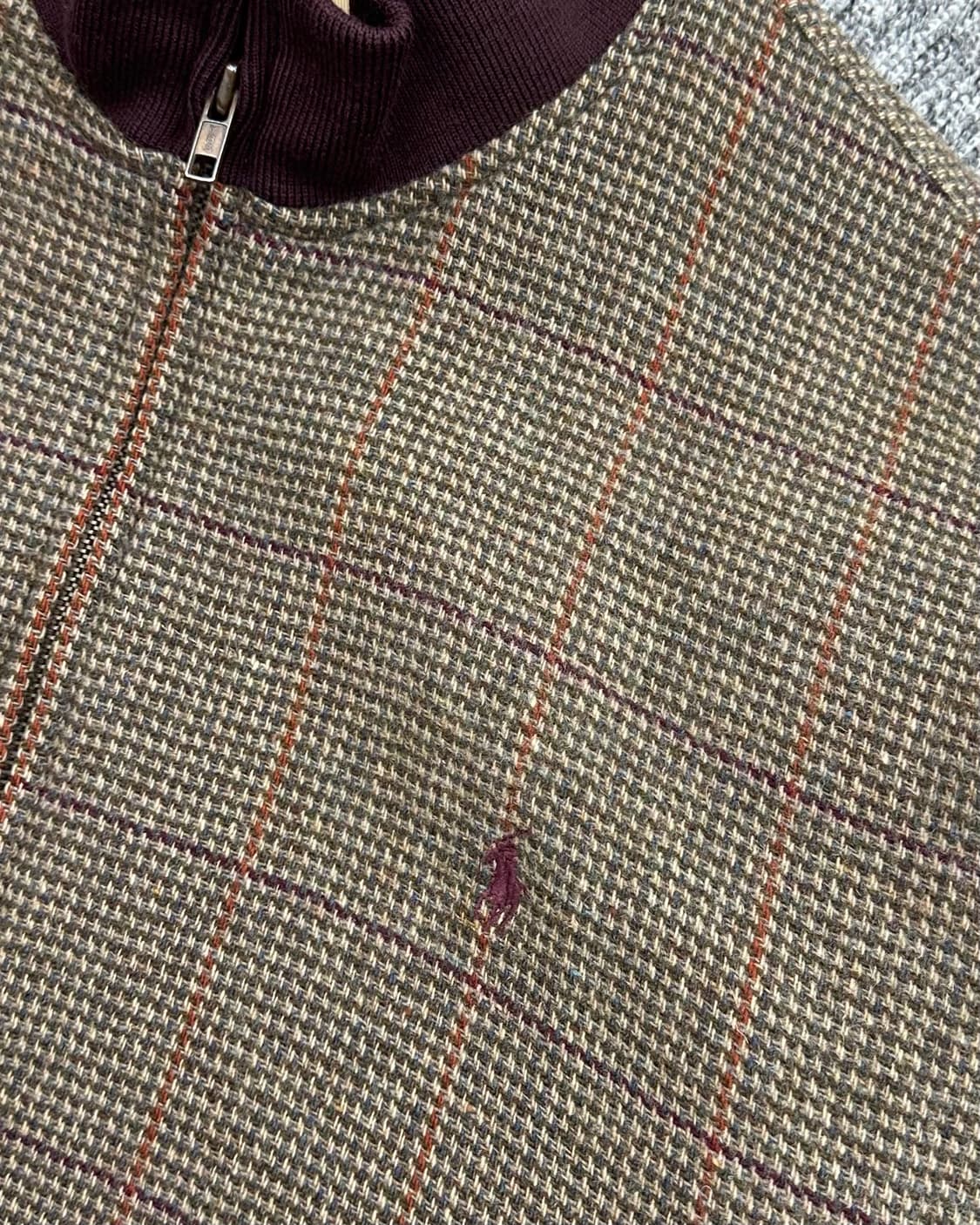 (100)90'S 폴로 헤링본 블루종-M1239 상품이미지3