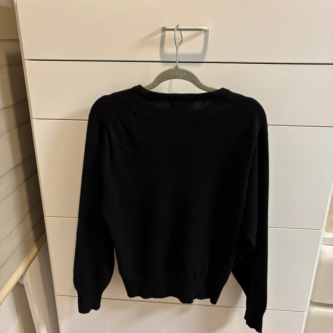 일본제 블랙 라운드 캐시미어 100% 긴팔 니트 상품이미지6