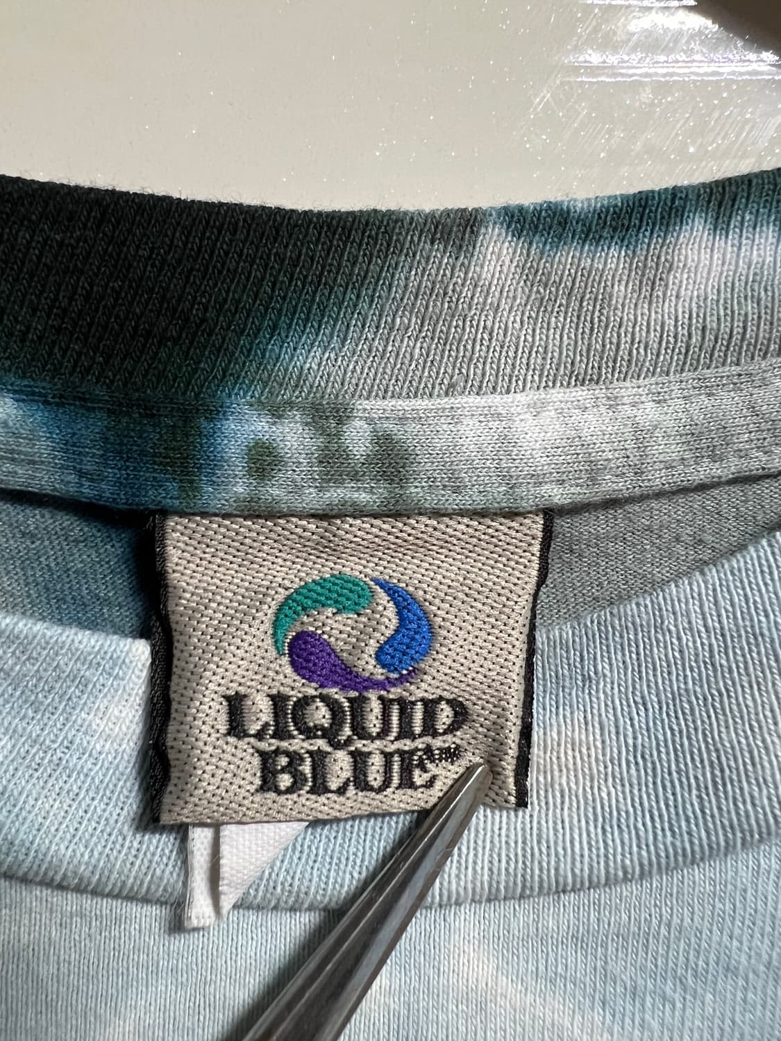 빈티지 00s Liquid Blue 타이다이 티셔츠 상품이미지3