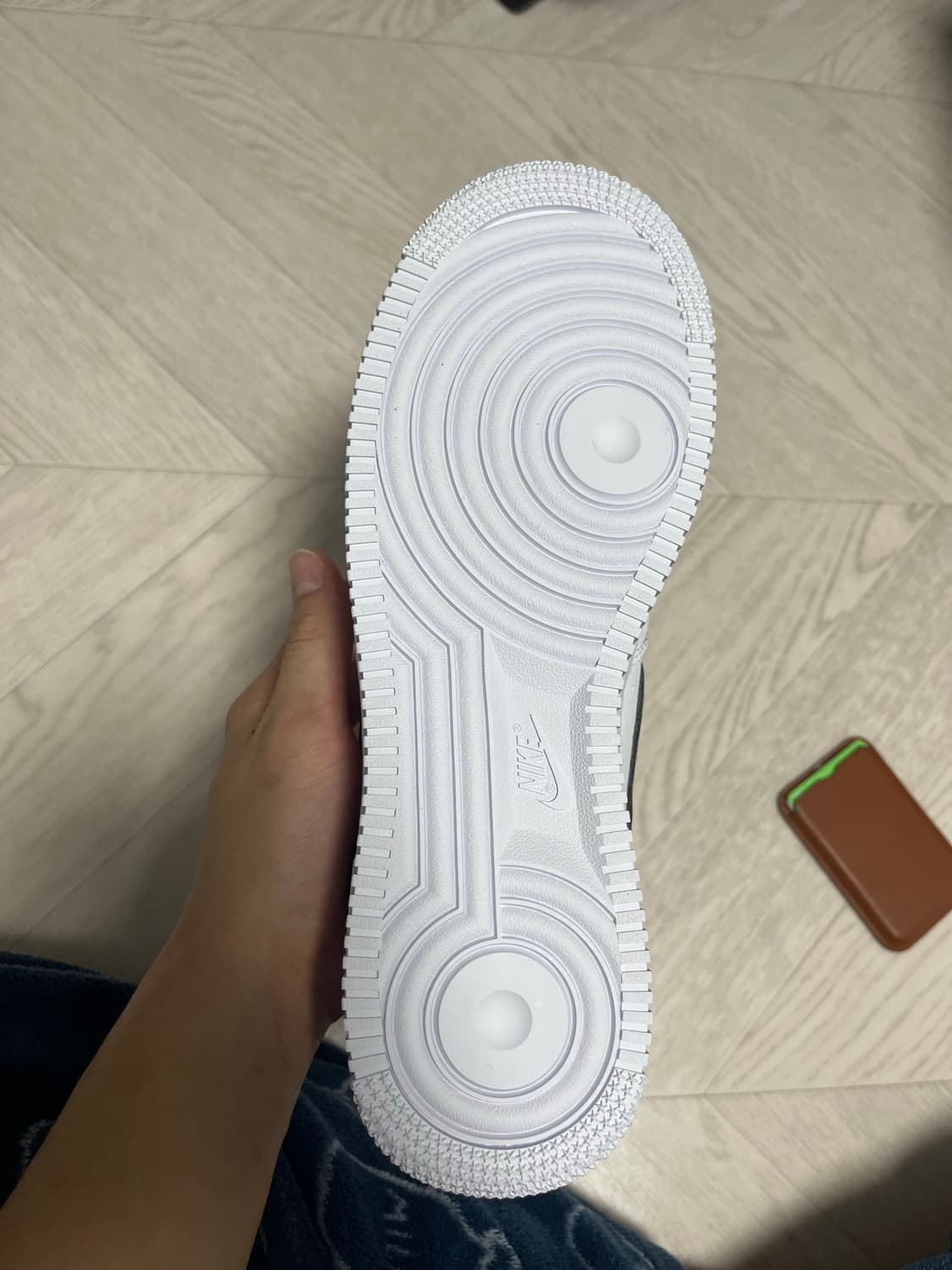 나이키 에어포스 1 화이트블랙 265(새상품) 상품이미지5