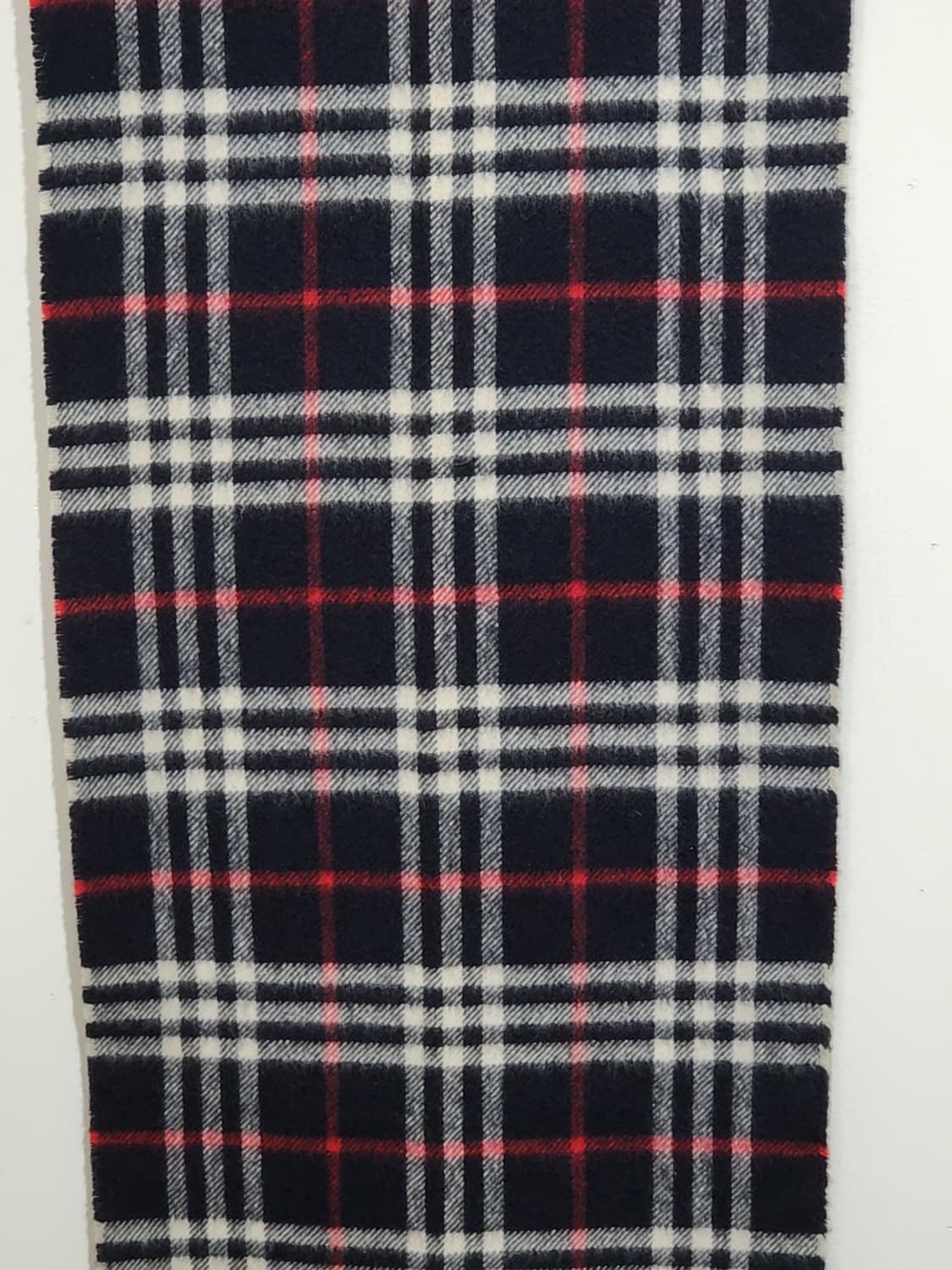 (정품) 버버리 캐시미어 머플러 체크 목도리 네이비  상품이미지3