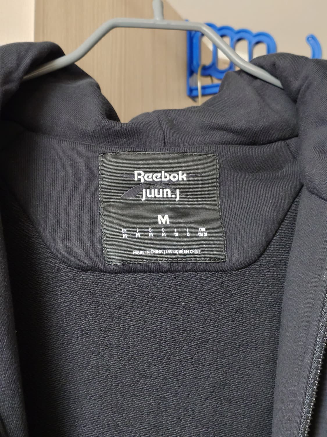 [M] 준지 리복 콜라보 후드 바람막이 블랙 상품이미지3