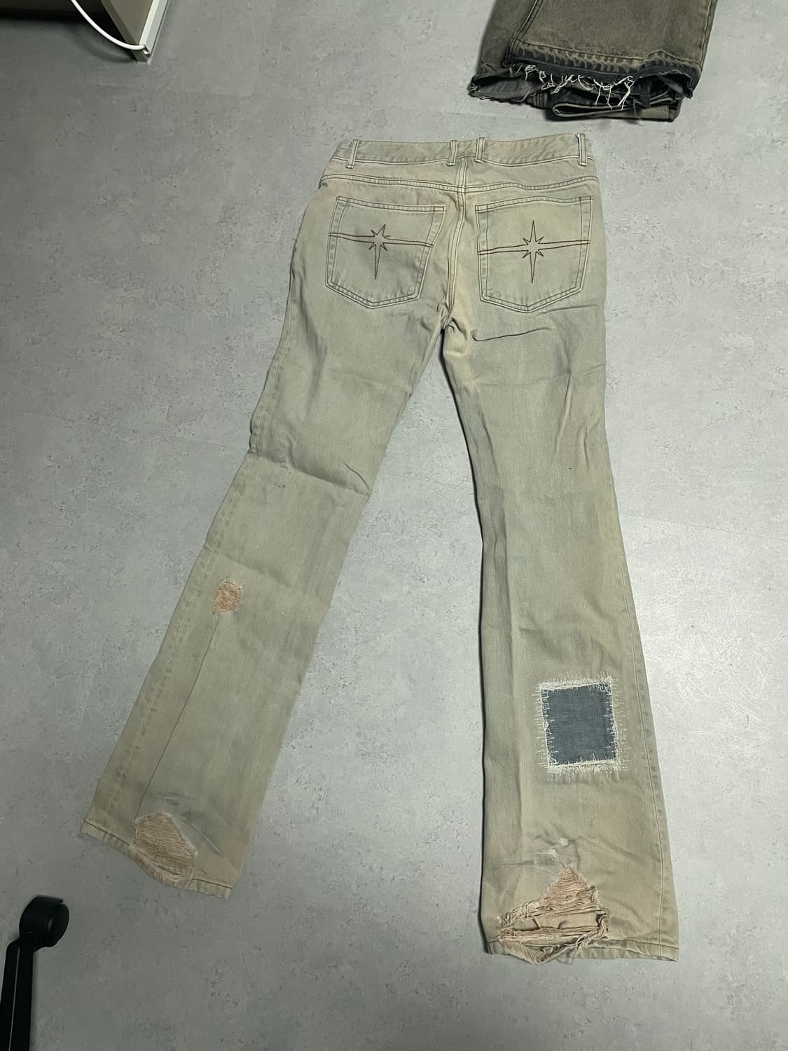 틸던 플레어 패치 데님 상품이미지2