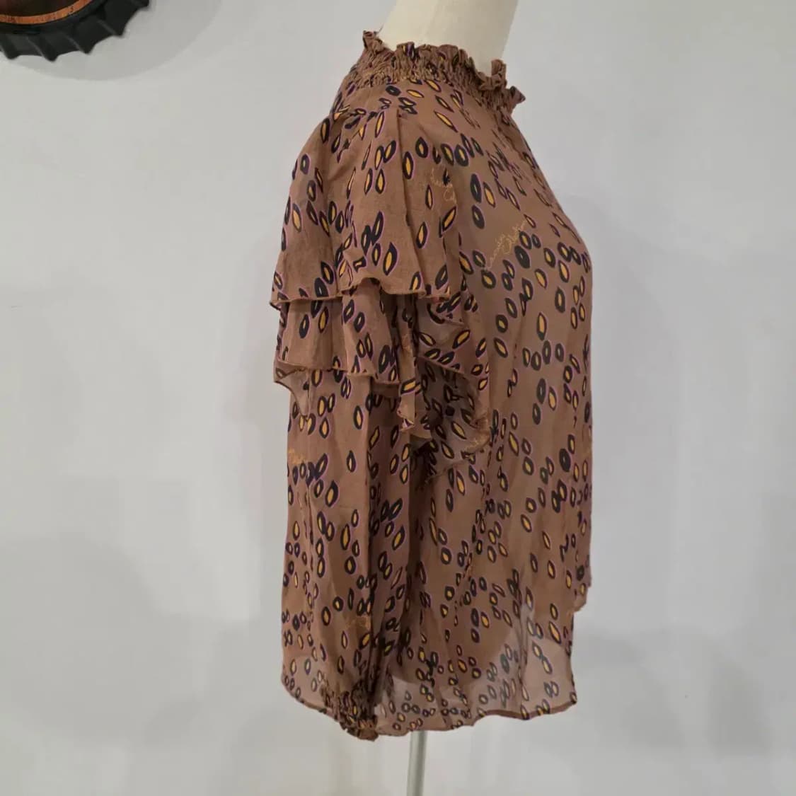 랑방 패턴 블라우스 상품이미지3