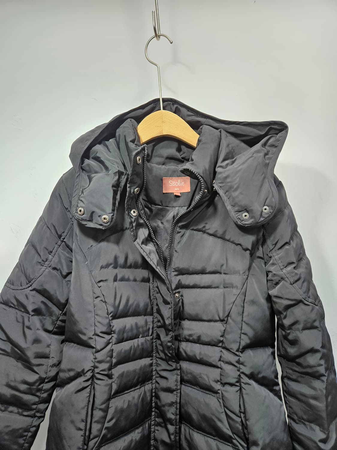 쏠리(ssolie) 여성 후드 구스 패딩 77 상품이미지4