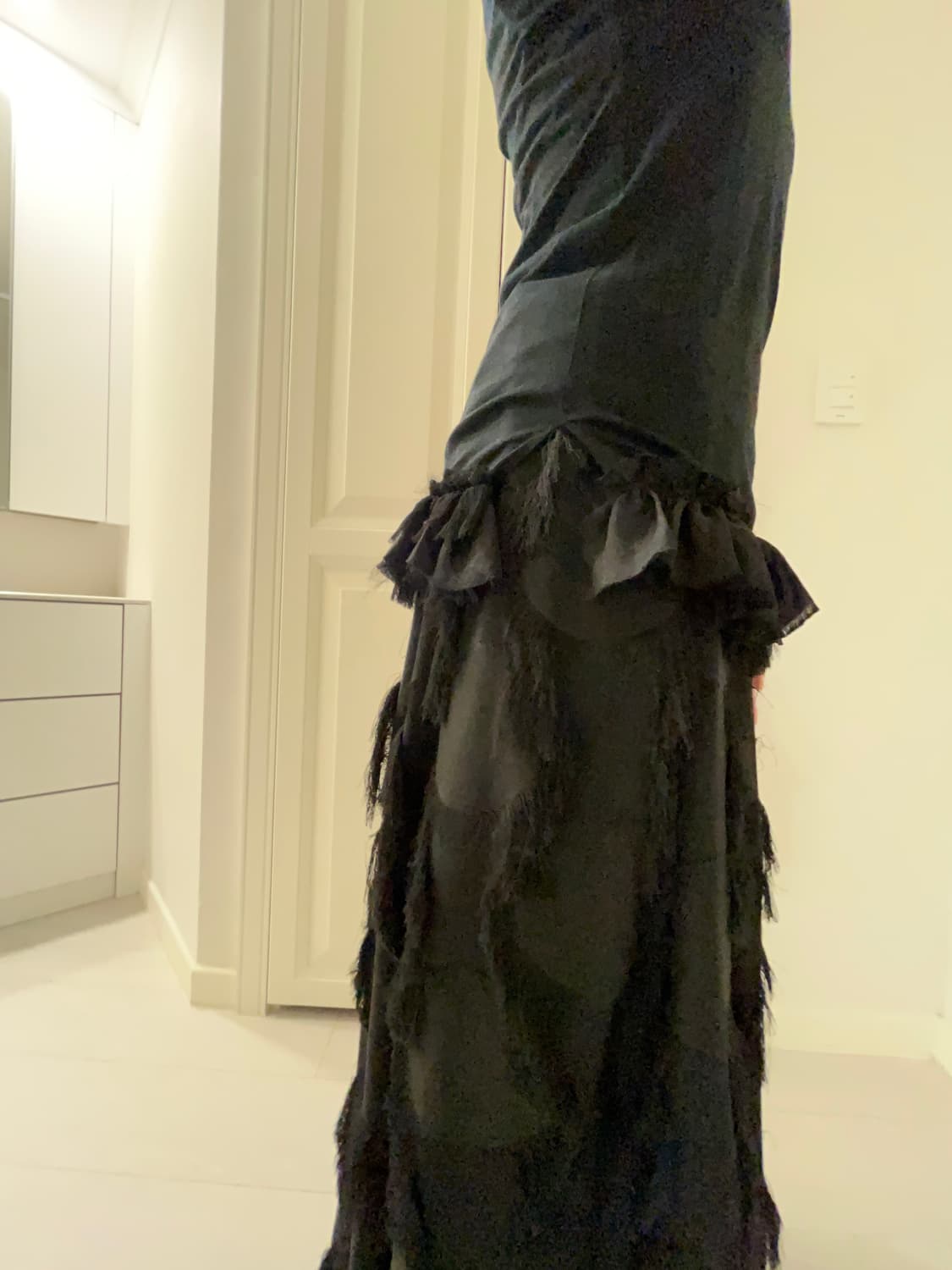 Dot And Fringe Long Skirt / 빈티지 롱 스커트 상품이미지4