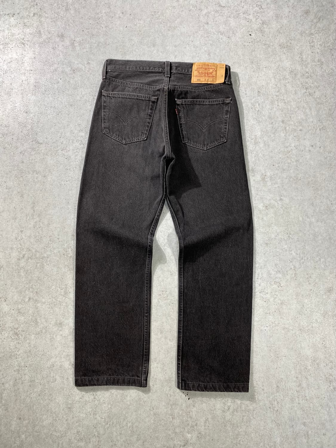 [30] 90s USA 리바이스 501 레귤러핏 흑청 데님팬츠 상품이미지1