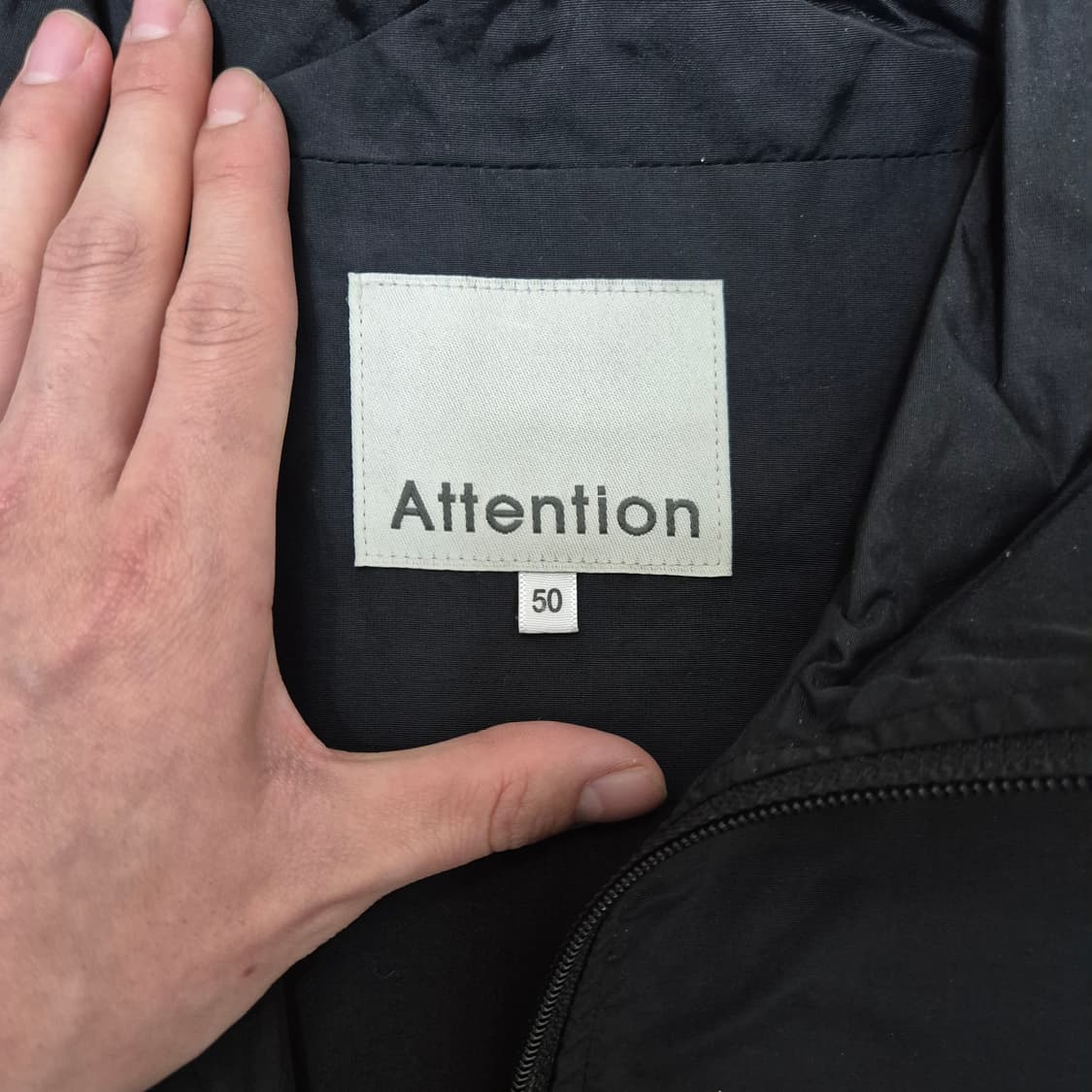 어텐션 올드스쿨 로고 바람막이 집업자켓 상품이미지6