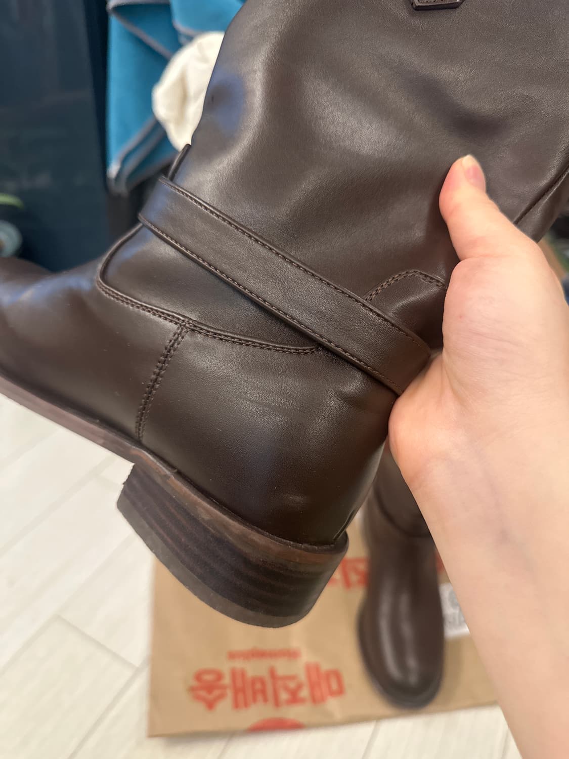 코모레비뮤지엄 미들 브라운 부츠 230 상품이미지4