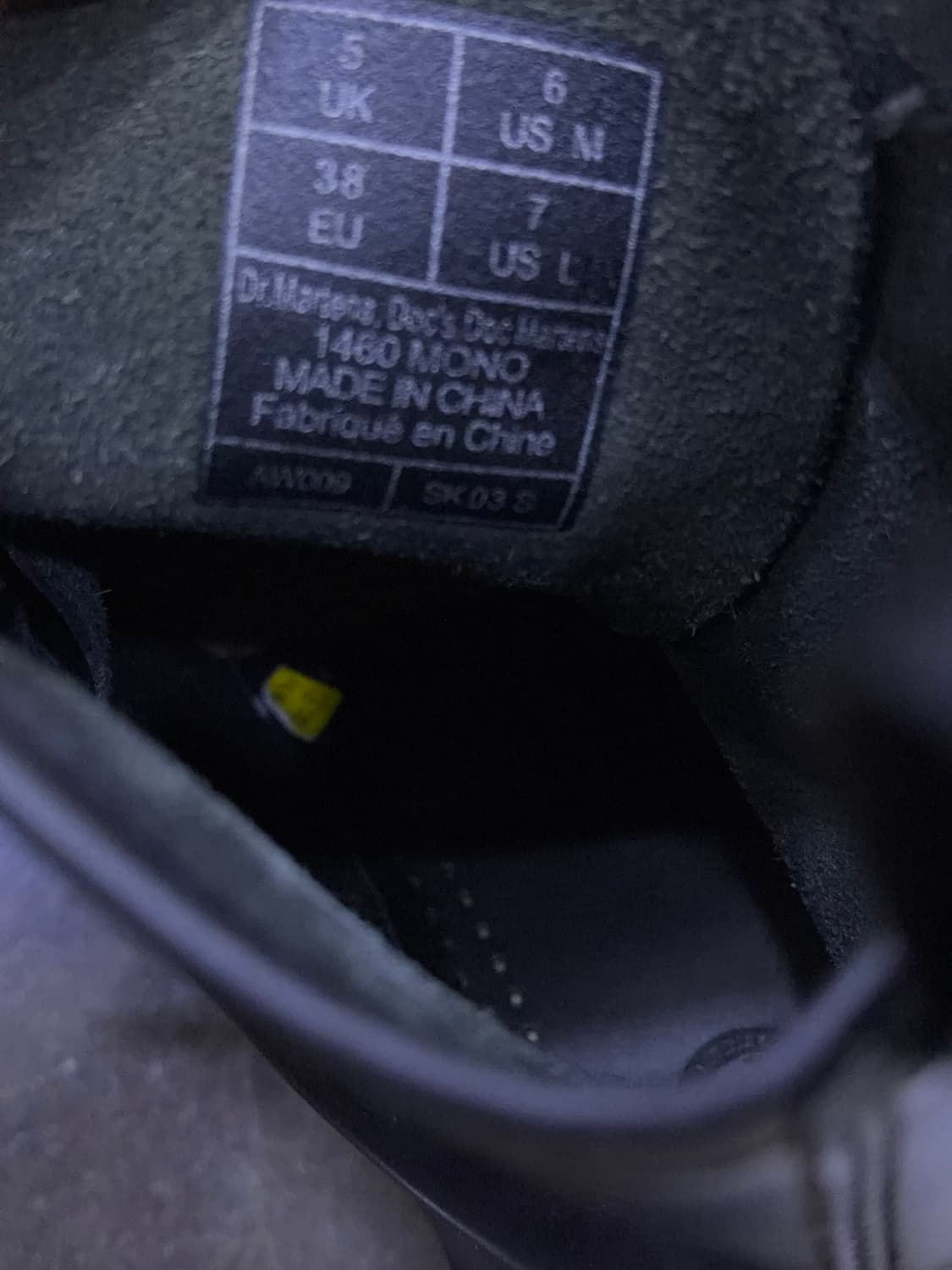 닥터마틴 1460 모노 워커 6홀 부츠 240 상품이미지8