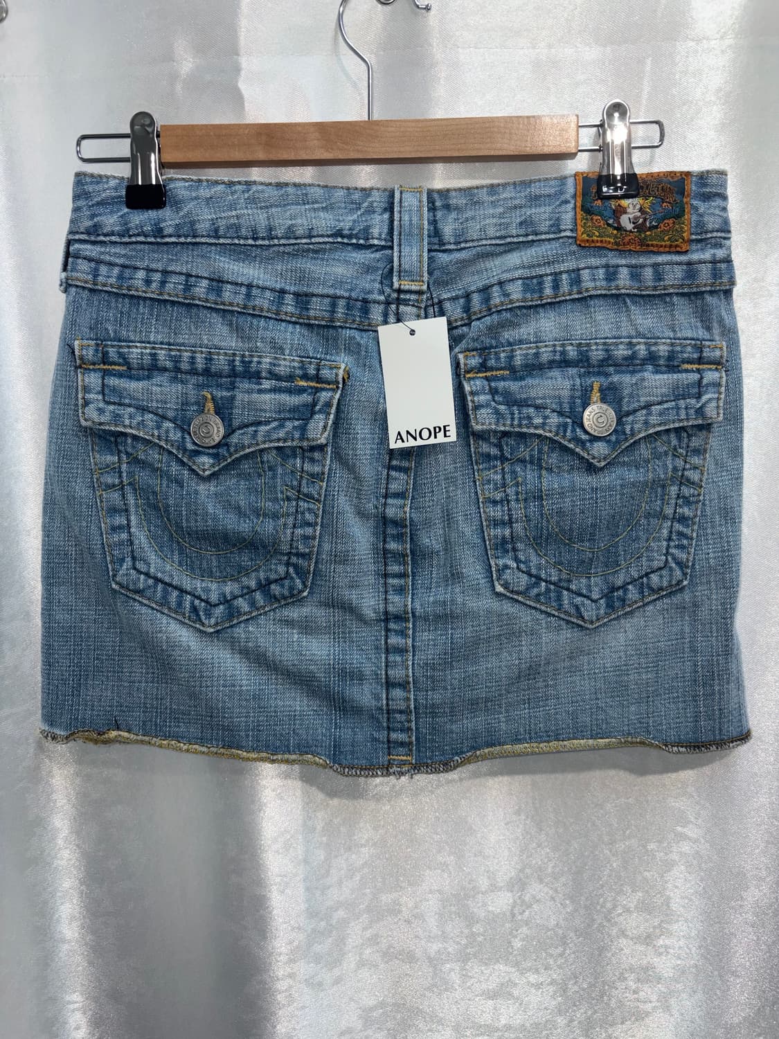 트루릴리전 연청 데님 미니스커트 상품이미지2