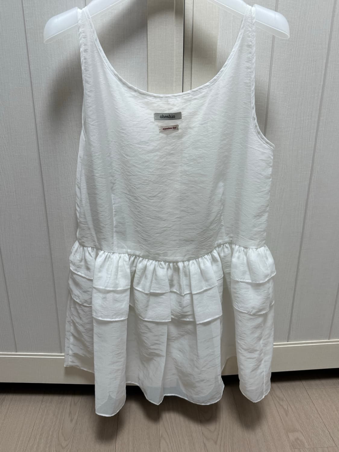 오헤시오 쉬어 레이어드 SHEER LAYERED MINI DRESS 상품이미지3