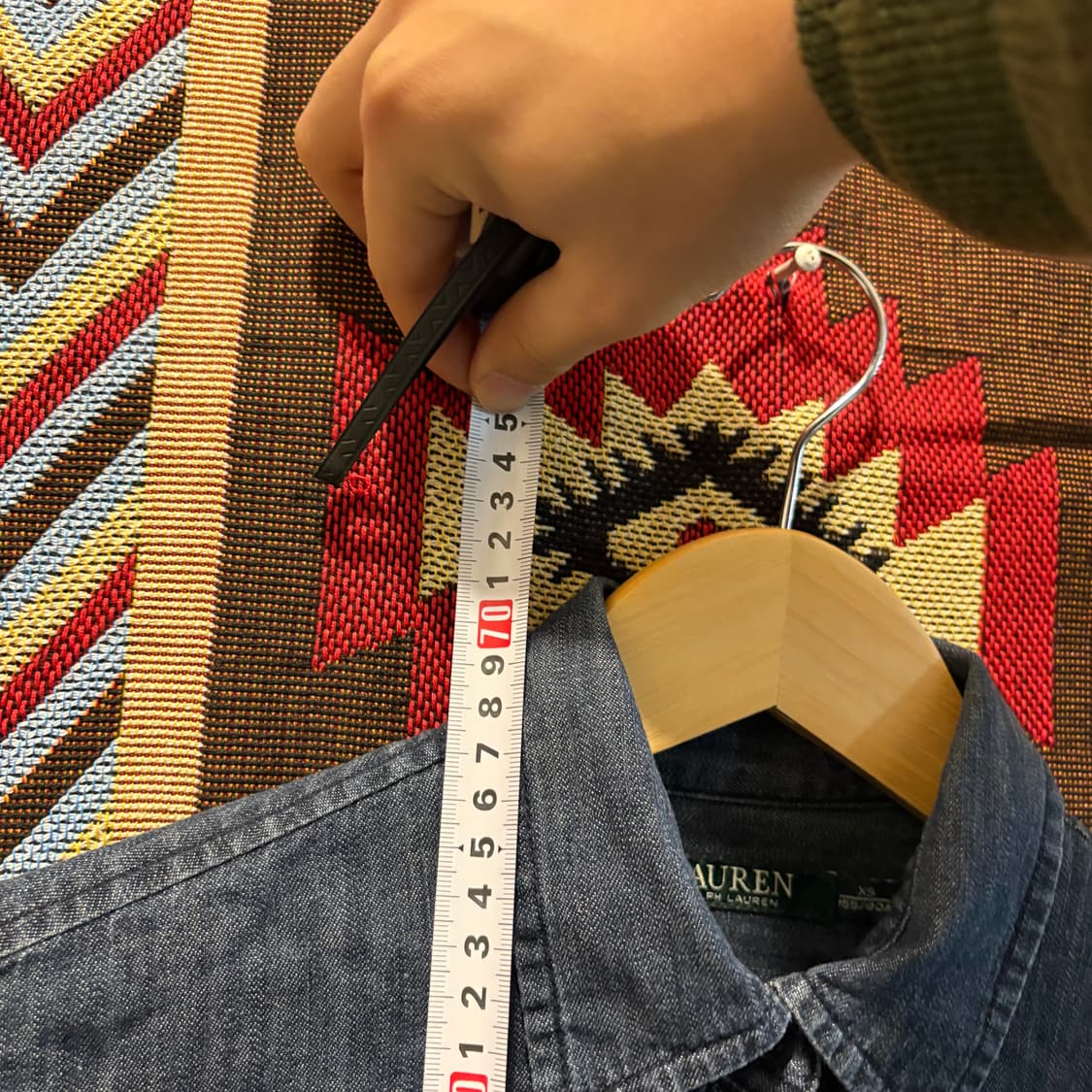 폴로 랄프로렌 빈티지 데님 셔츠 상품이미지7