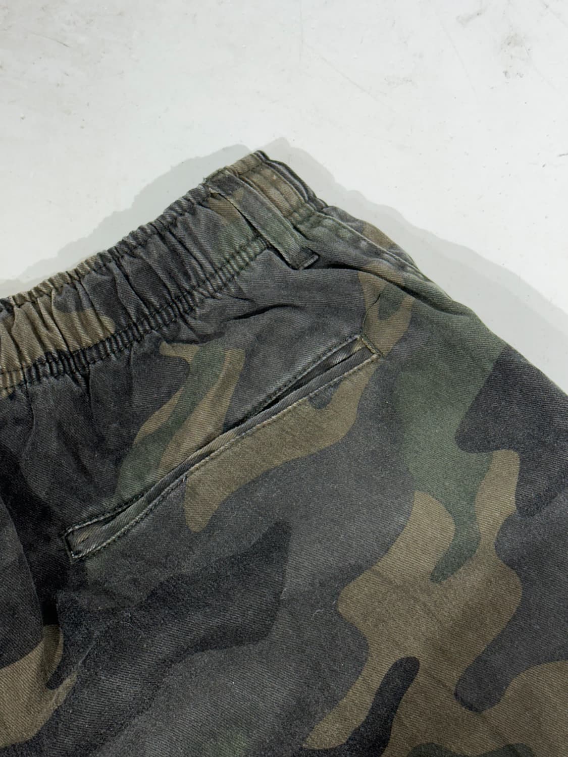 빈티지 밀리터리 카키 카모 와이드 카고 팬츠 L 상품이미지6