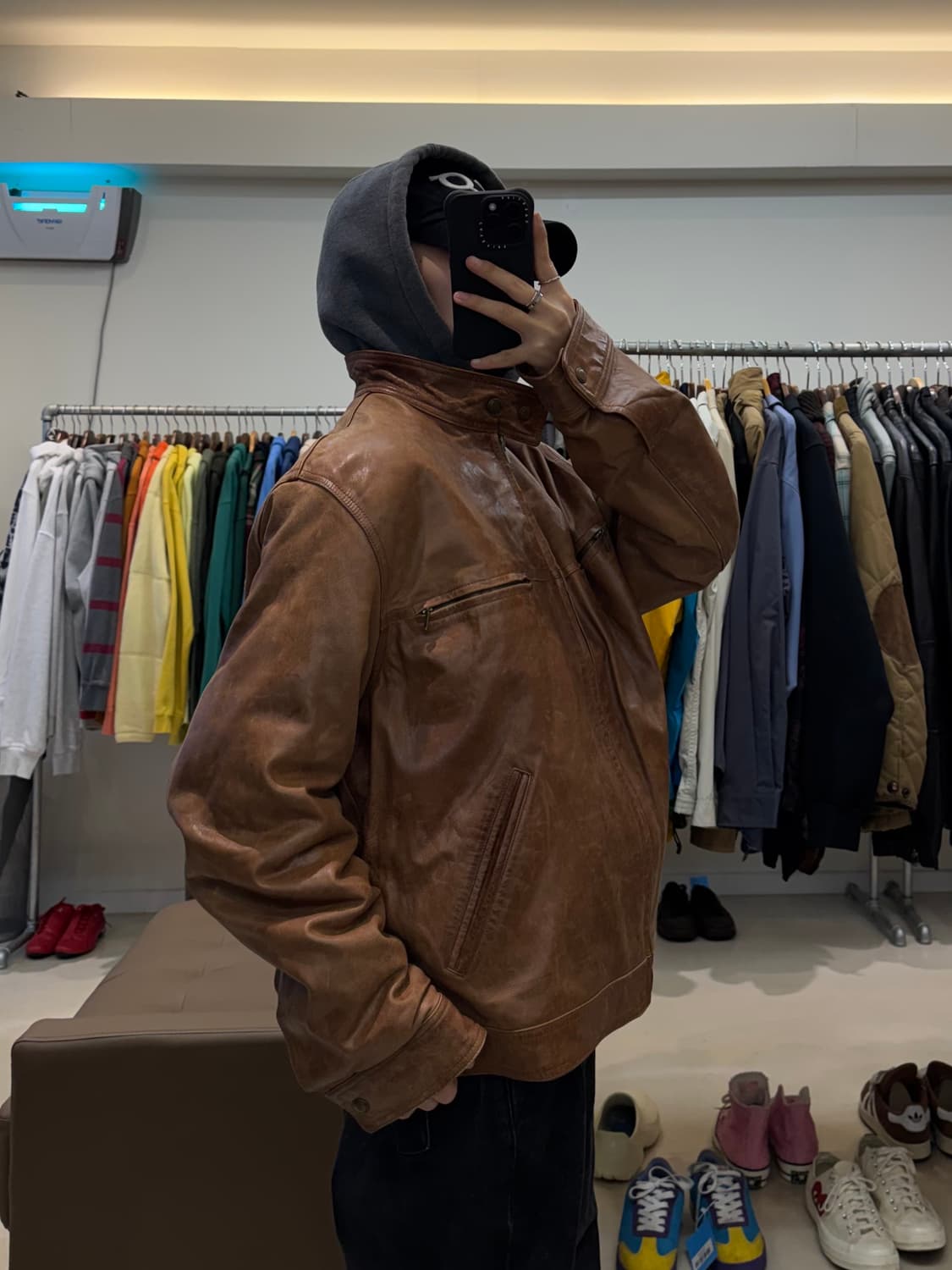 타미힐피거 레더 자켓 상품이미지6