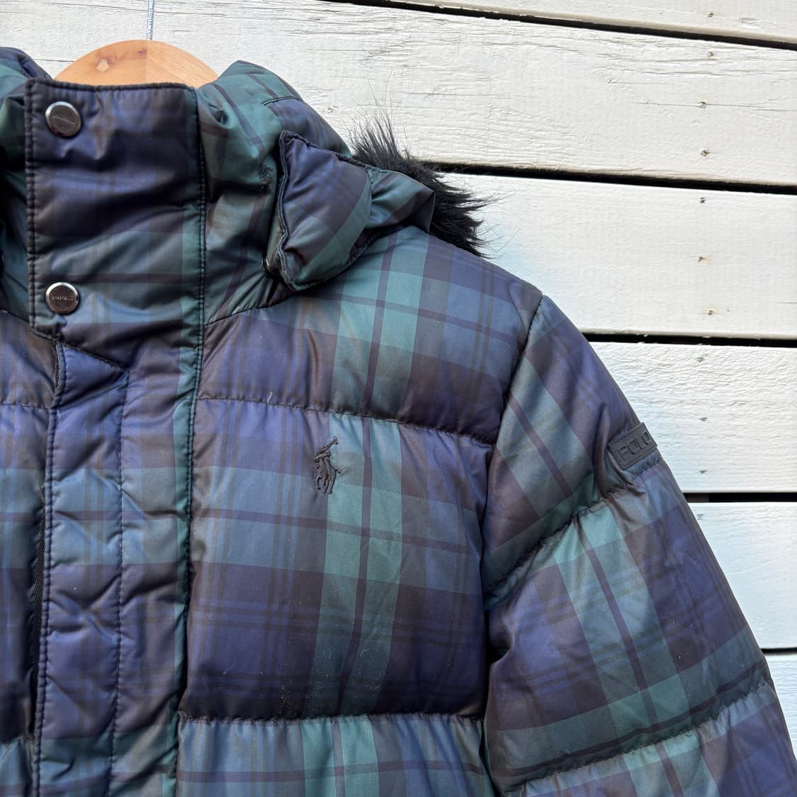 Polo 폴로 블랙와치 타탄체크 패딩 상품이미지3
