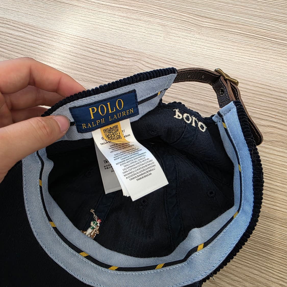 폴로 랄프로렌 코듀로이 볼캡 네이비 상품이미지2