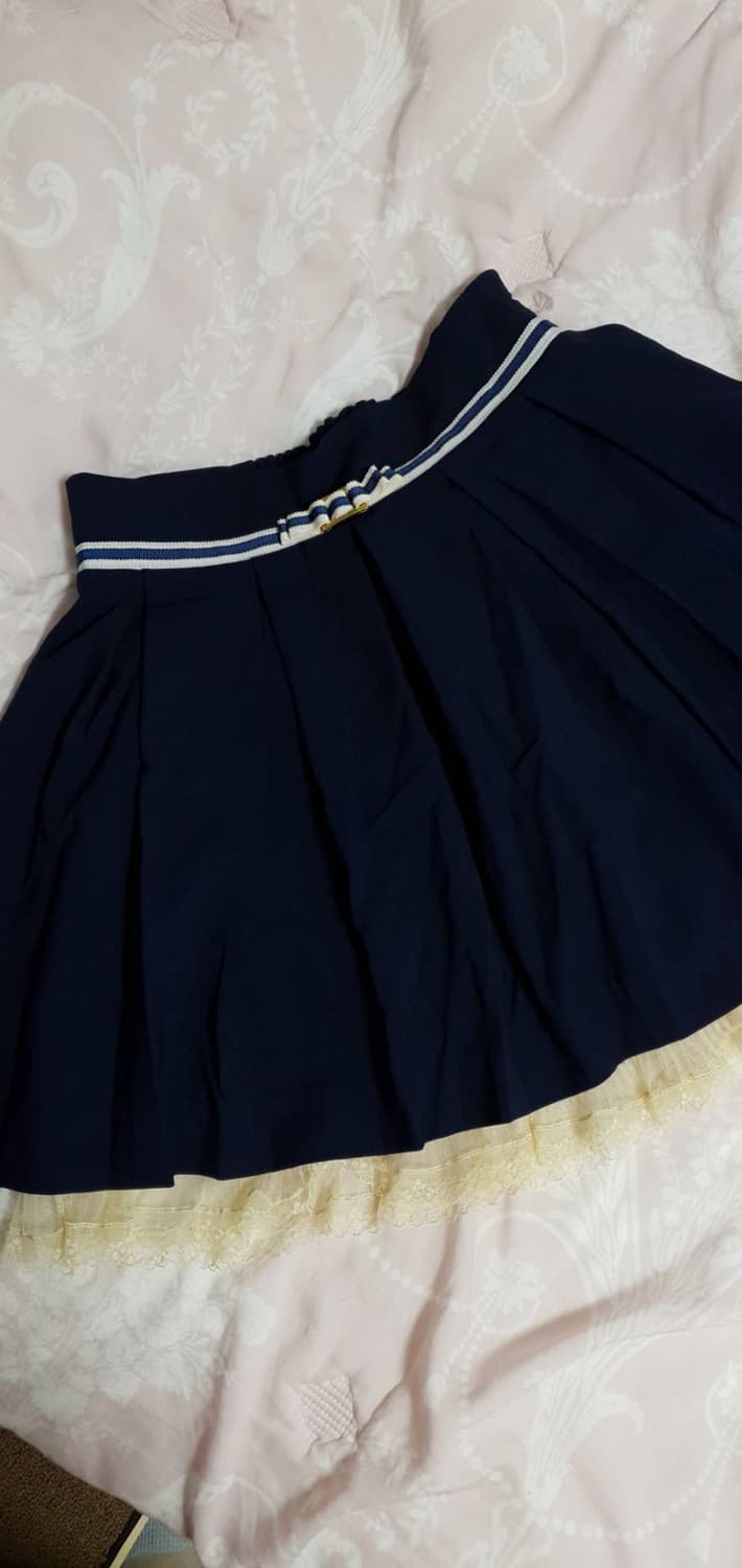 secret magic 네이비 스커트 상품이미지2