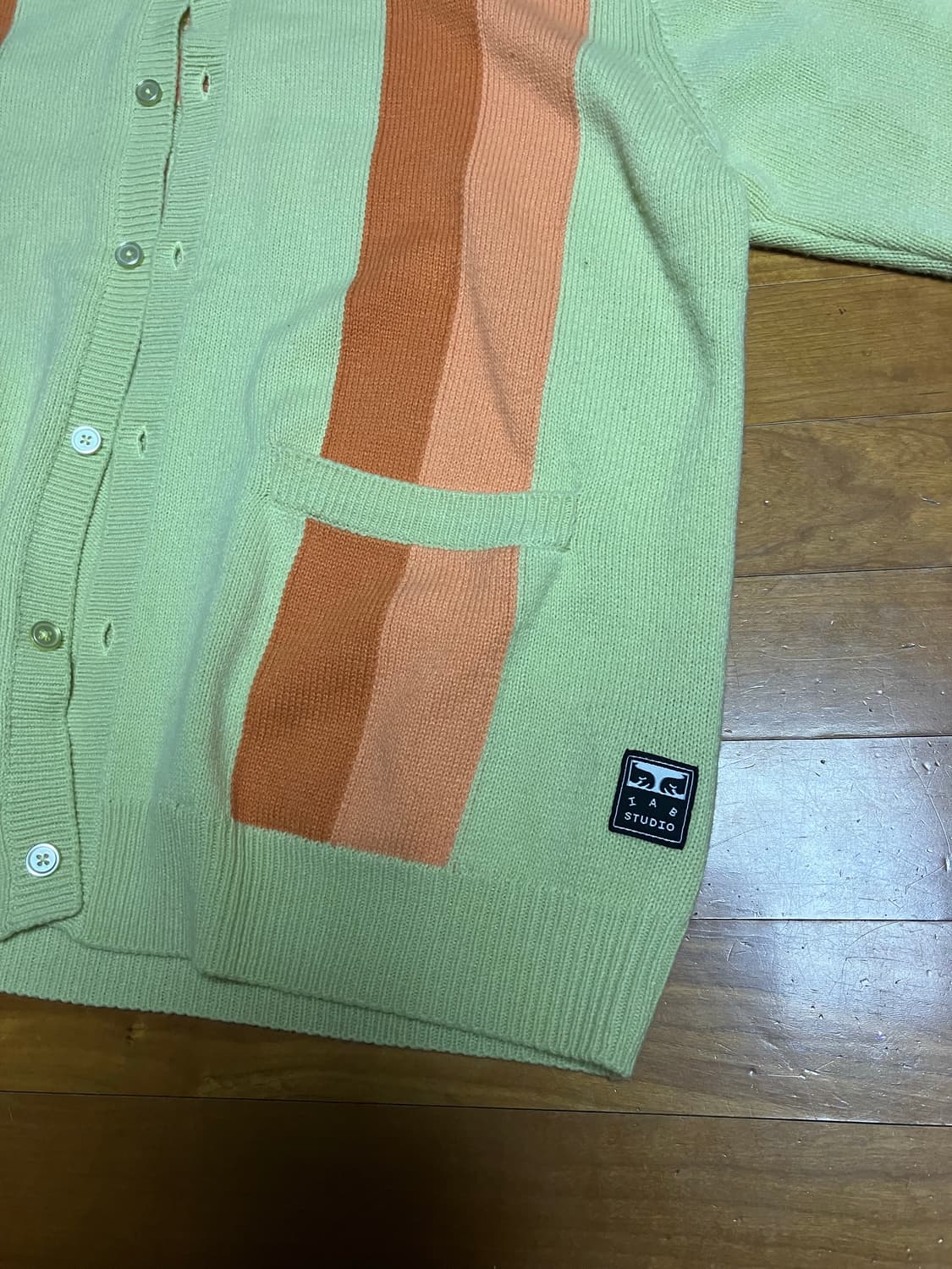 아이앱x오베이 가디건 옐로우 xxl 상품이미지4