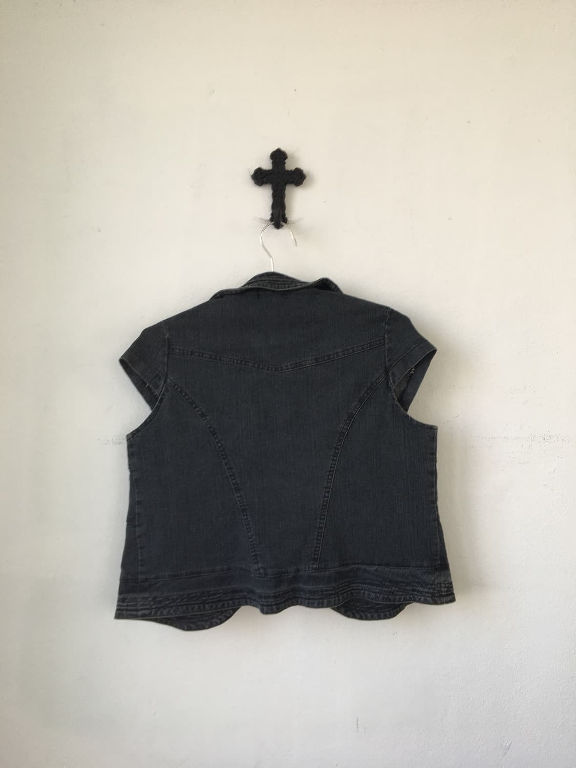 Line detail half sleeve jacket 상품이미지3