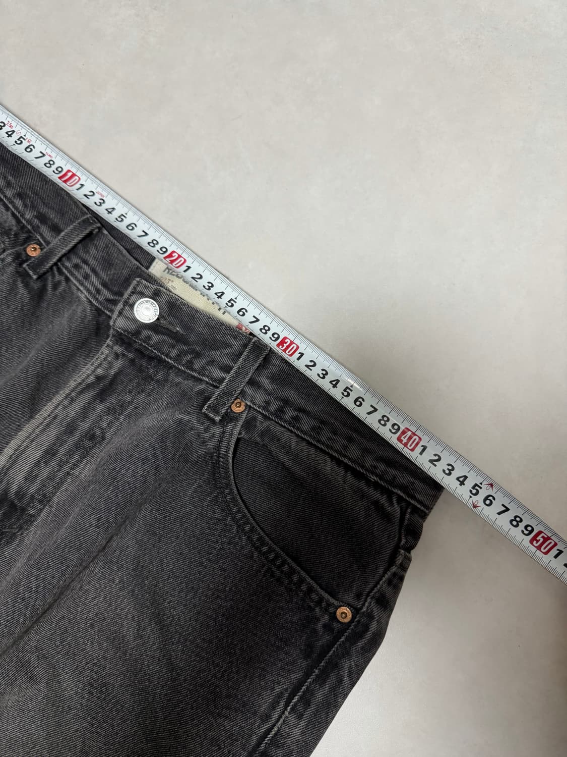리바이스 505 블랙 데님 36 (34 사이즈감) 상품이미지5
