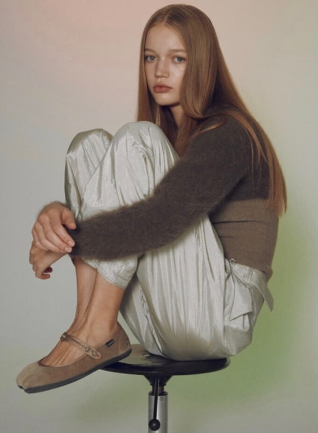 DIAGONAL TUBE TOP CARDIGAN (gray) 상품이미지2