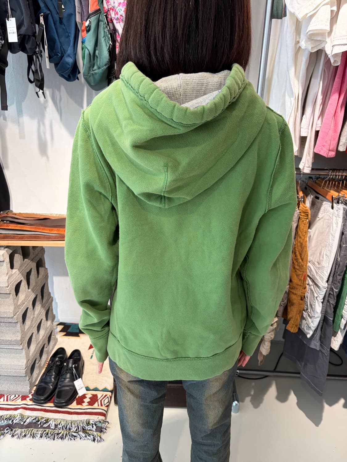 Abercrombie & Fitch 로고 집업 후드 M 상품이미지4