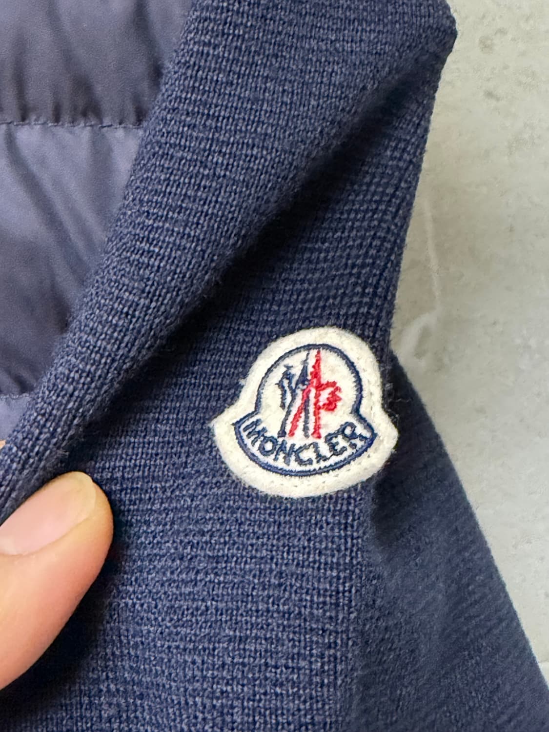 [M] 몽클레어 니트패딩 네이비 상품이미지2