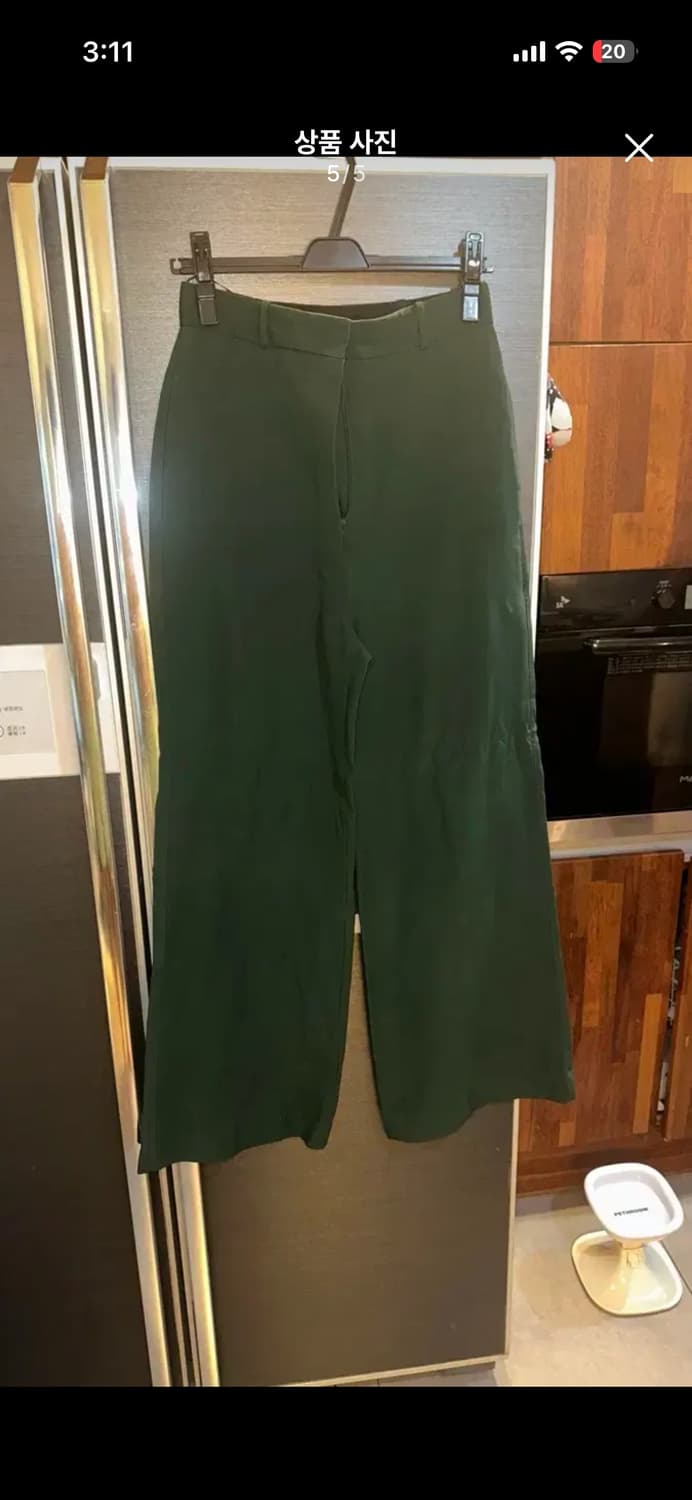 BURBERRY 딥그린 와이드팬츠 사이즈 UK6 상품이미지5